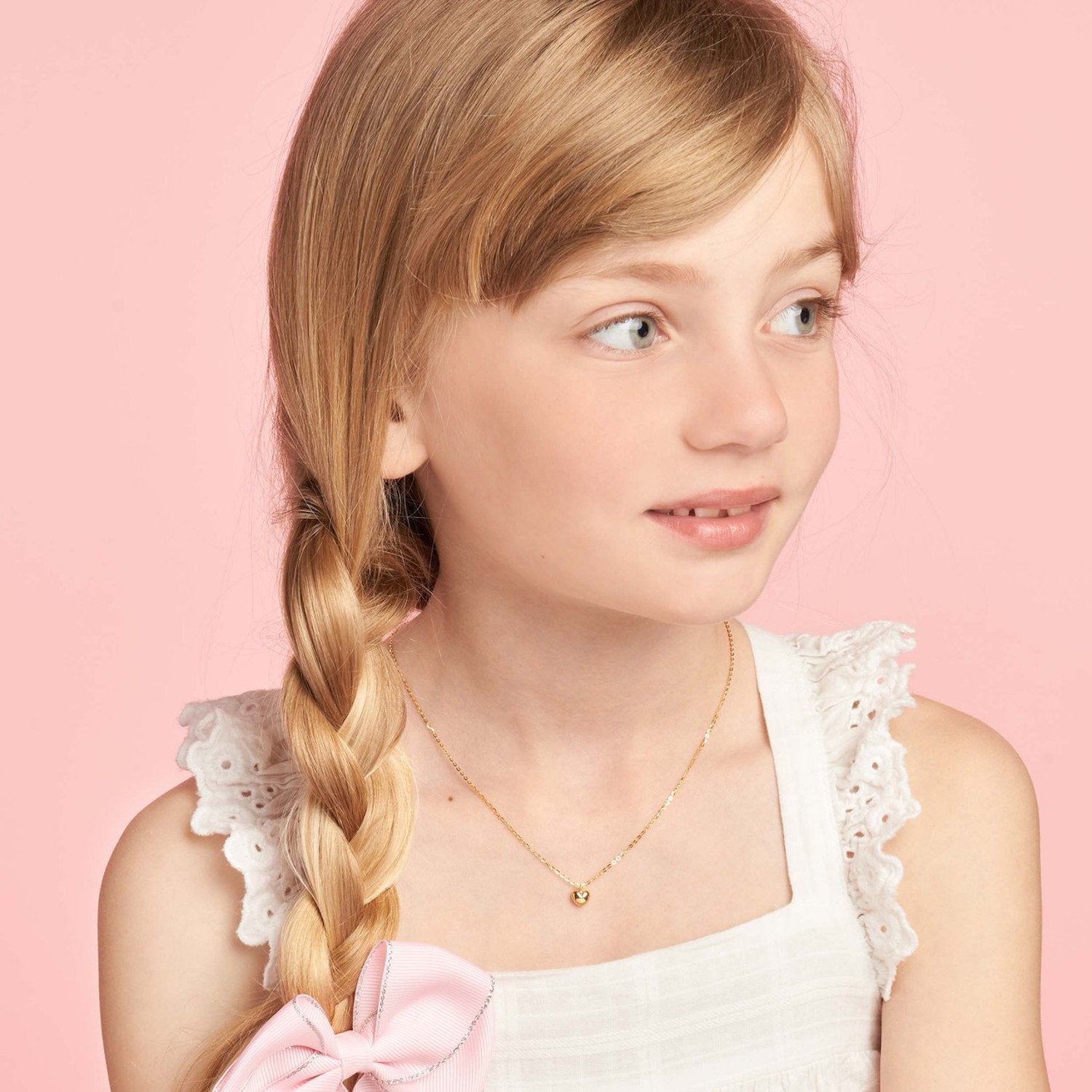 14K Gold Heartfelt Heart Pendant Necklace