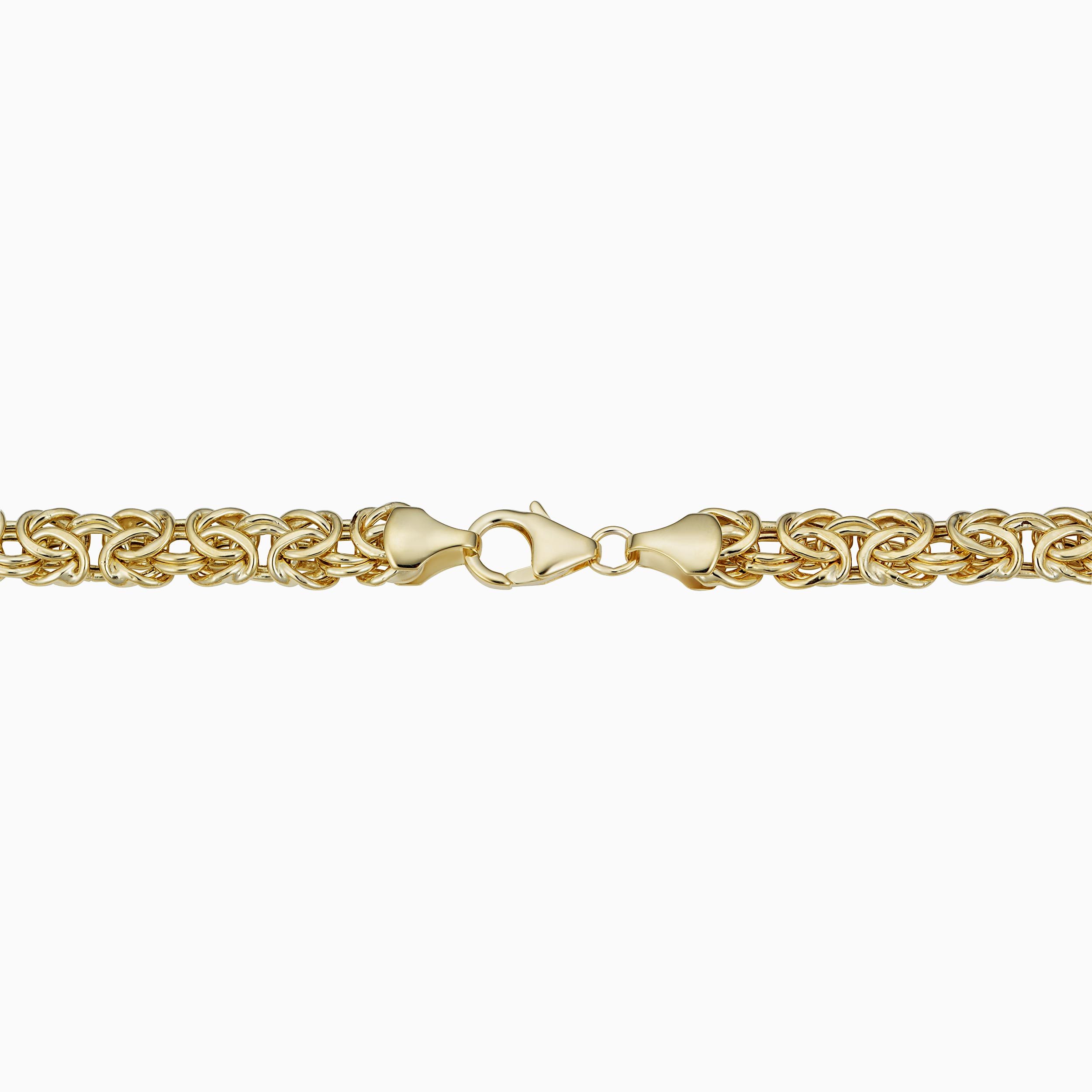 10K Gold Byzantine Chain Bracelet – Imperial Elegance