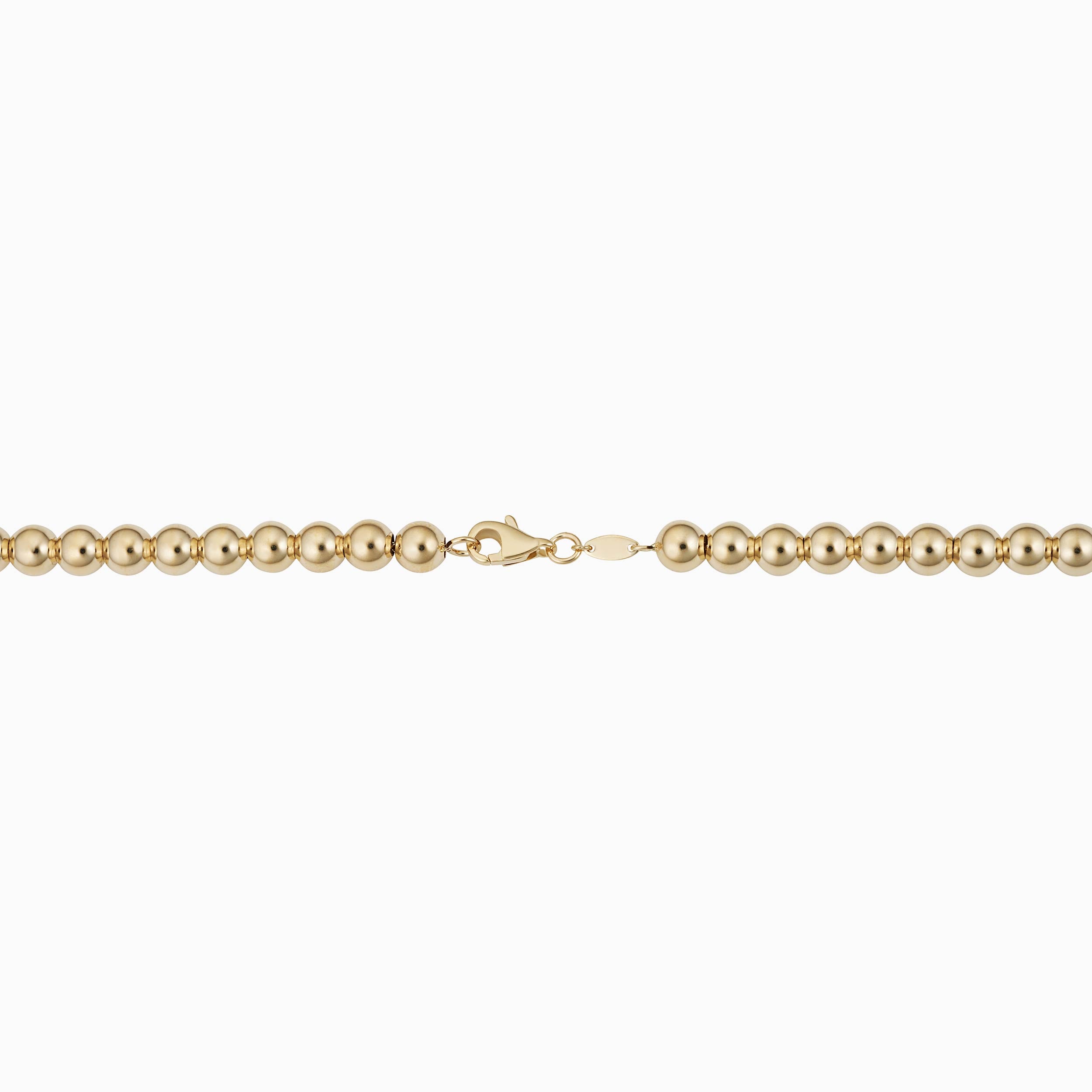 10K Gold Dainty Ball Chain Bracelet