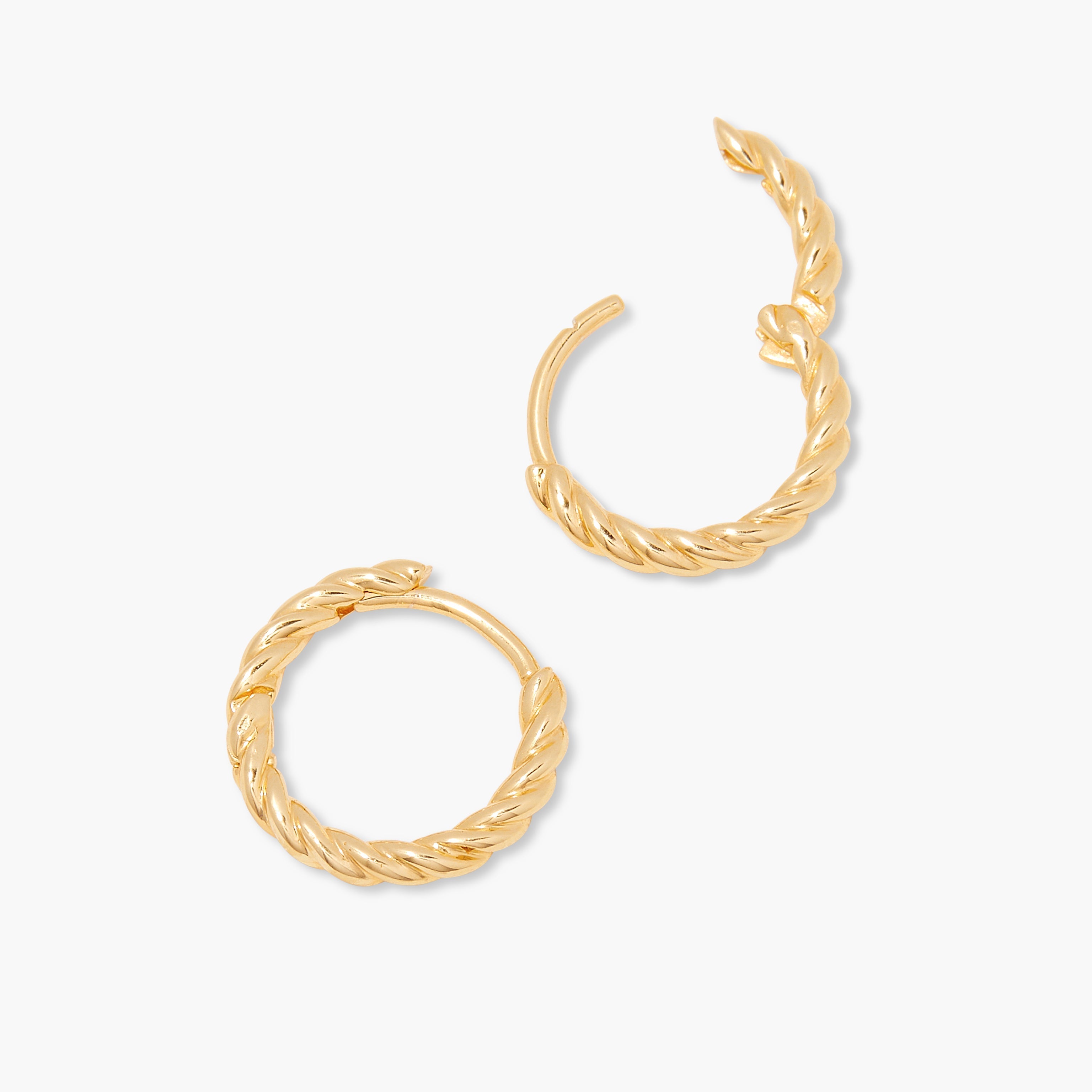 14K Gold Elara Classic Hoops