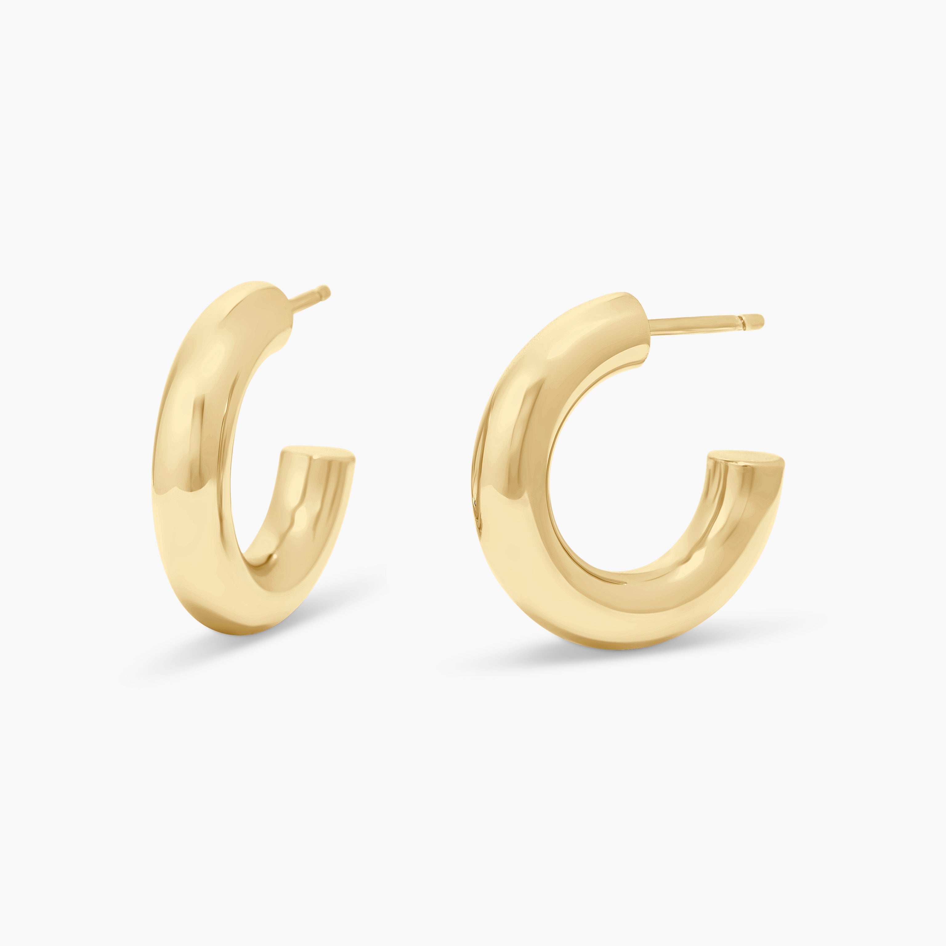 14K Gold Solenne Classic Hoops