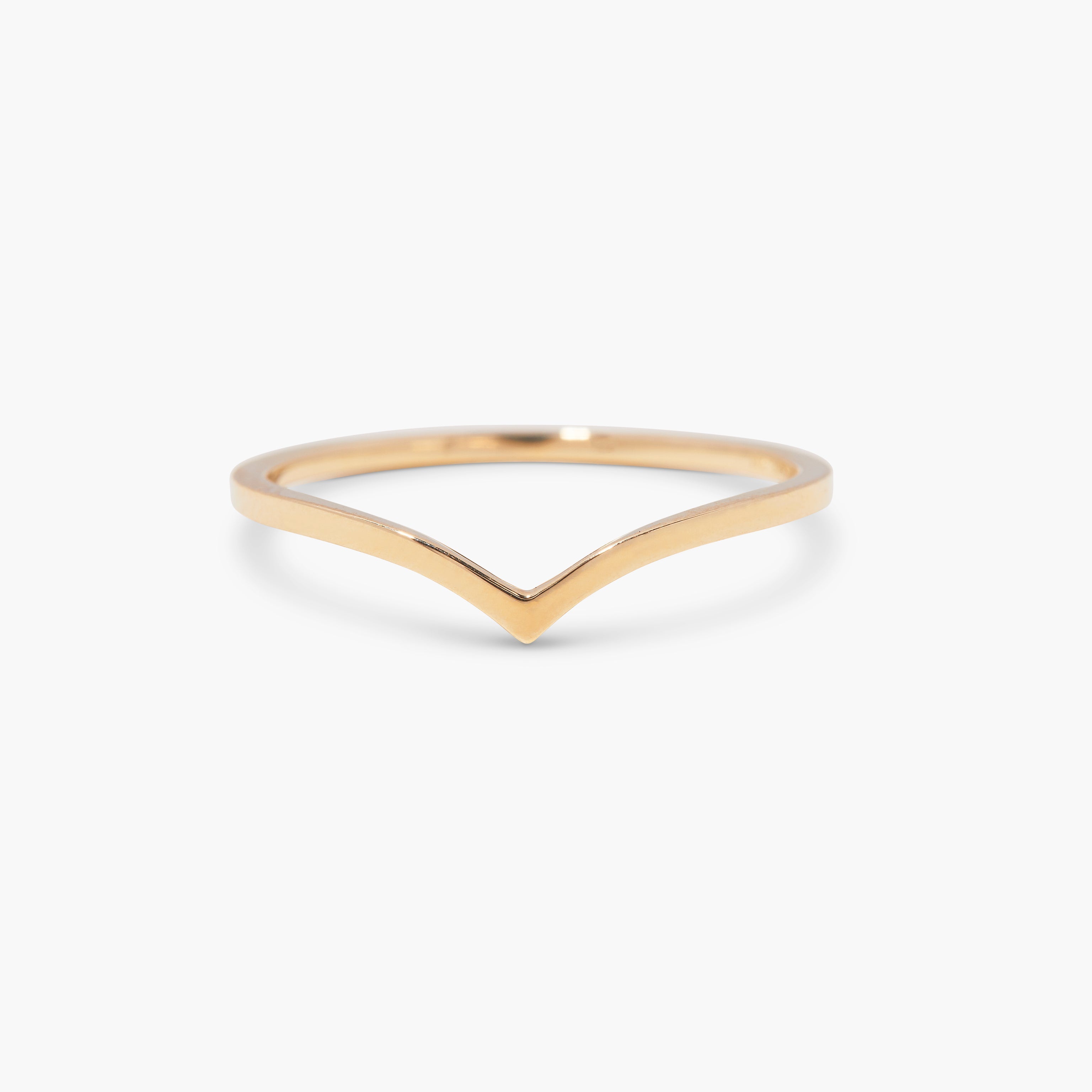 14K Gold Aureline Slim Band Ring