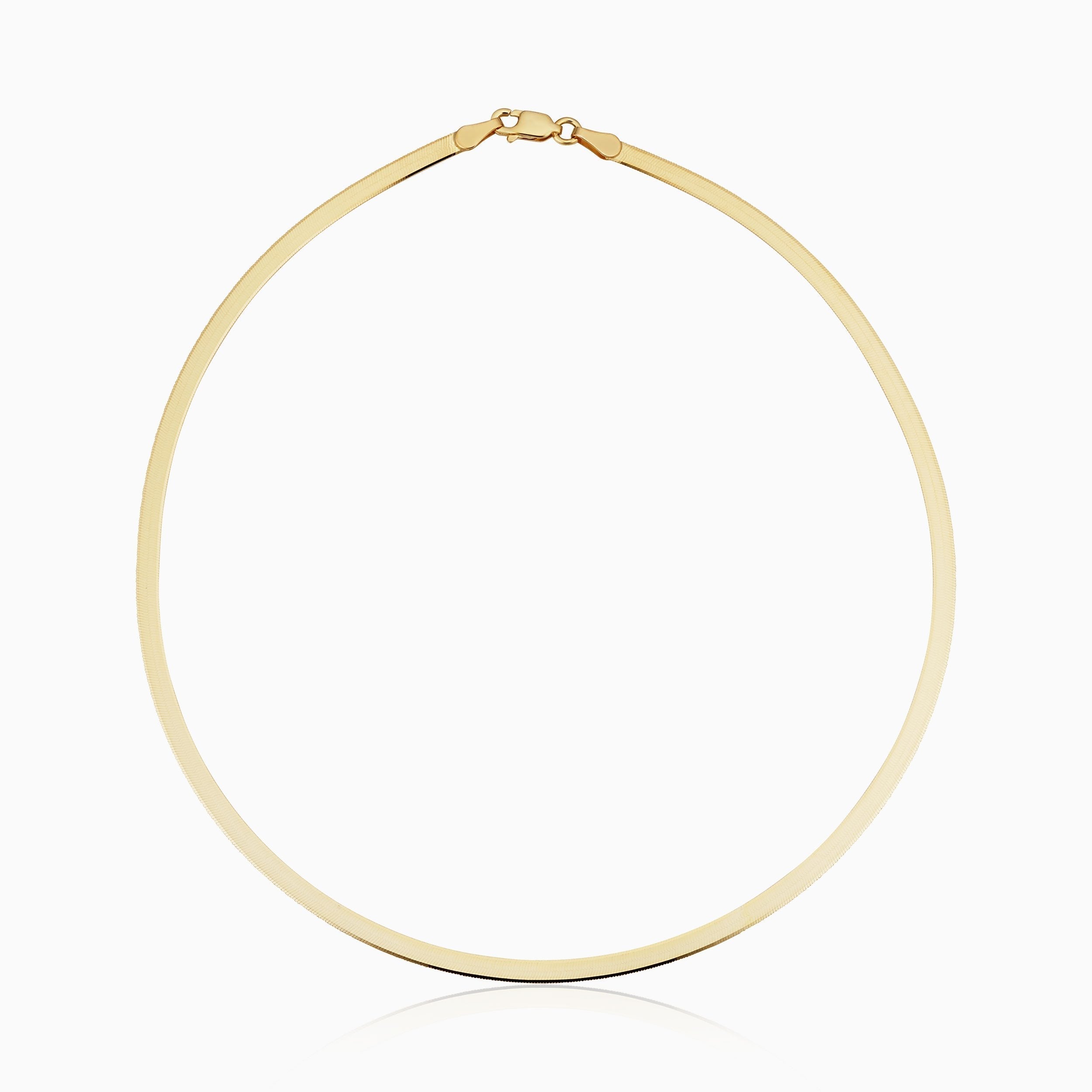 10K Gold Regal Herringbone Collar