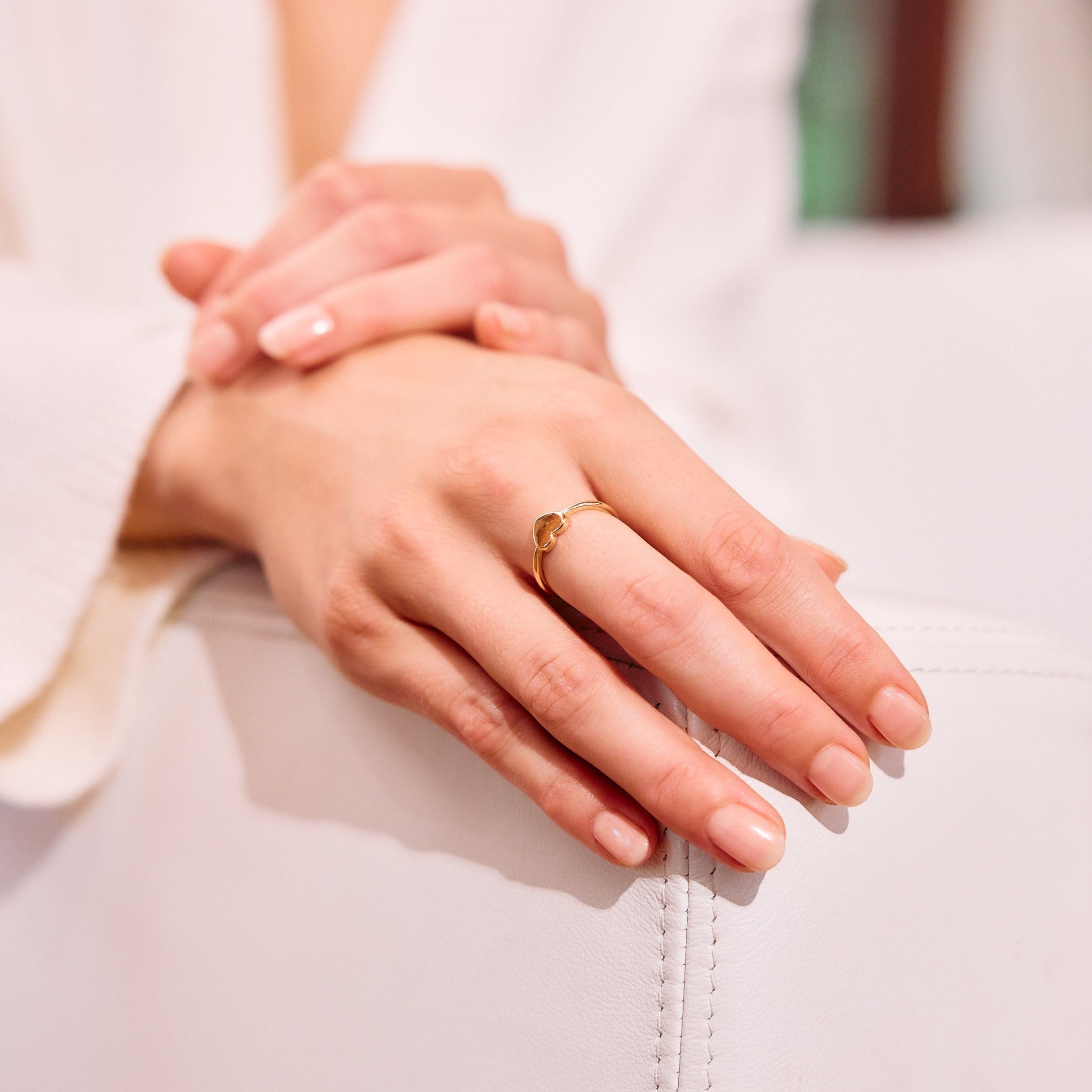 14K Gold Amoura Heart Ring