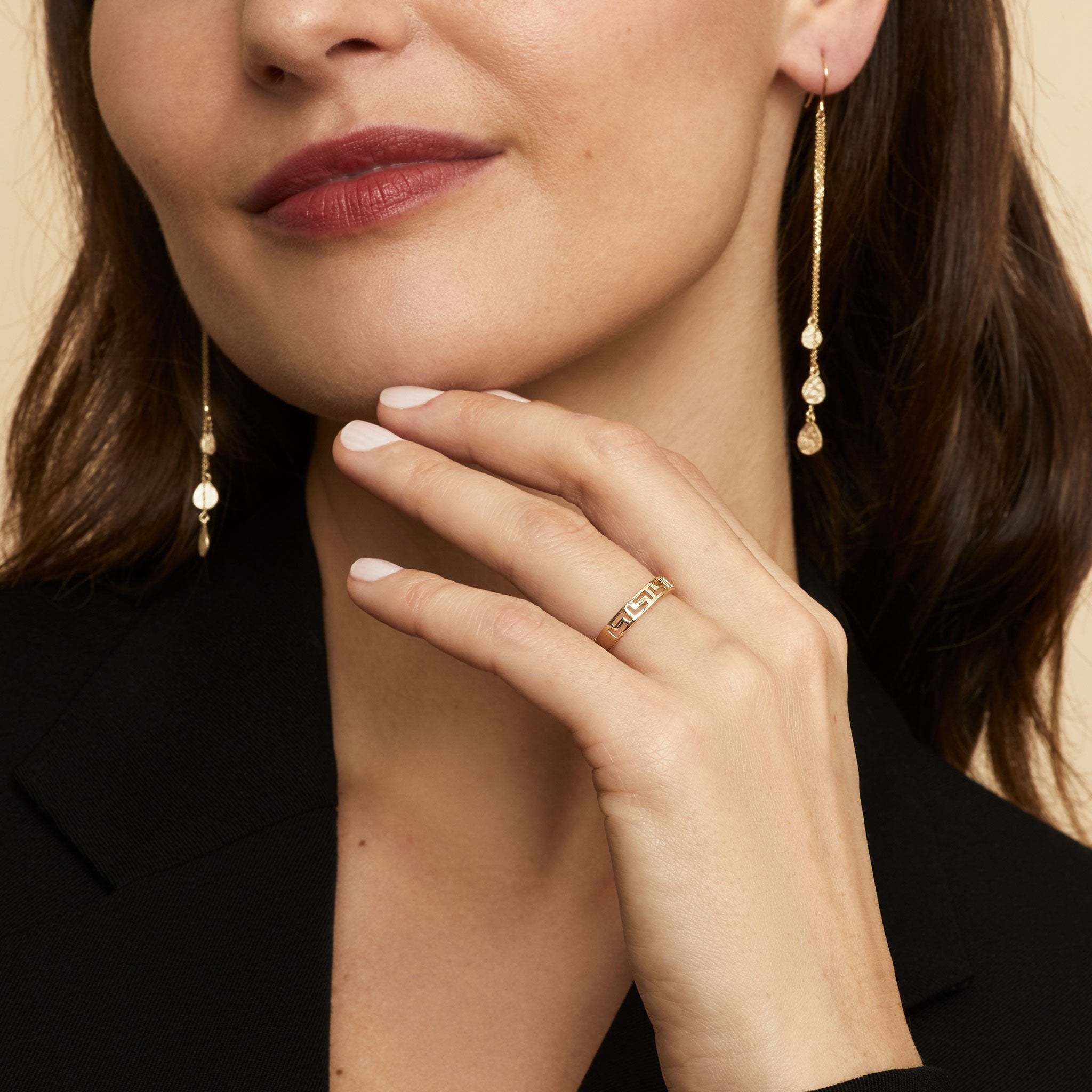 10K Gold Eternal Greek Key Ring