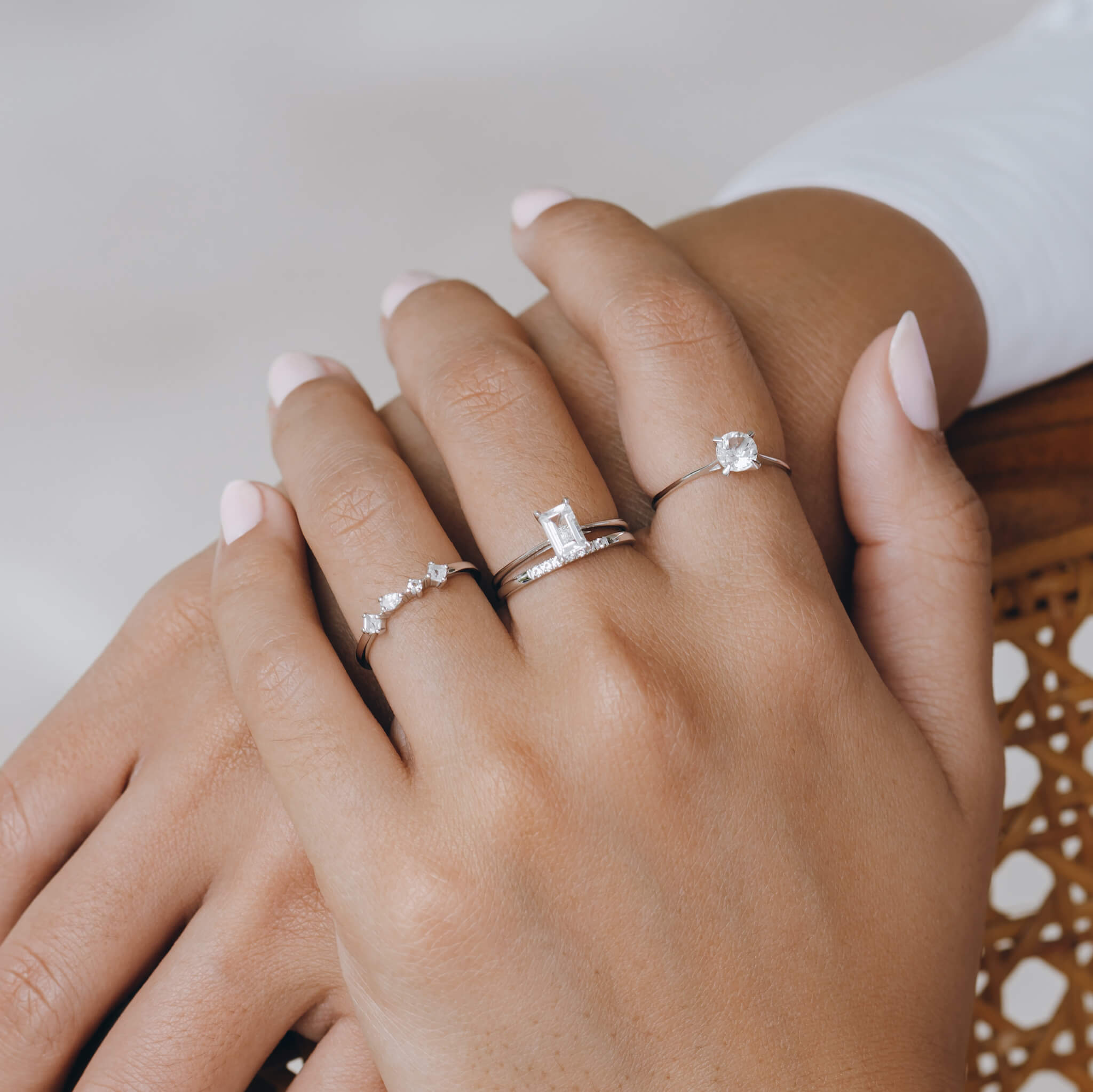 Pavé Topaz Eternity Ring