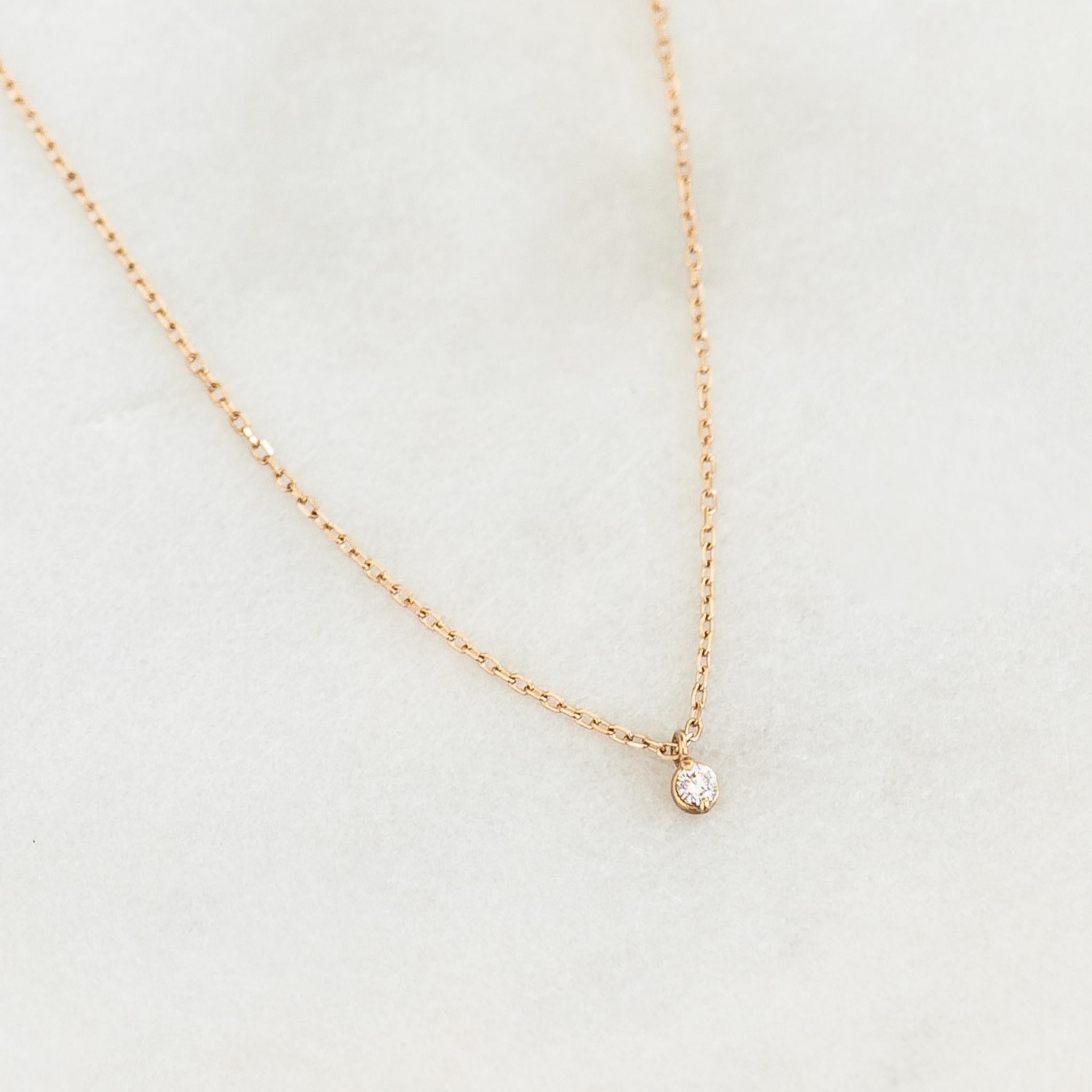 14K Gold Starlight Kiss Diamond Necklace