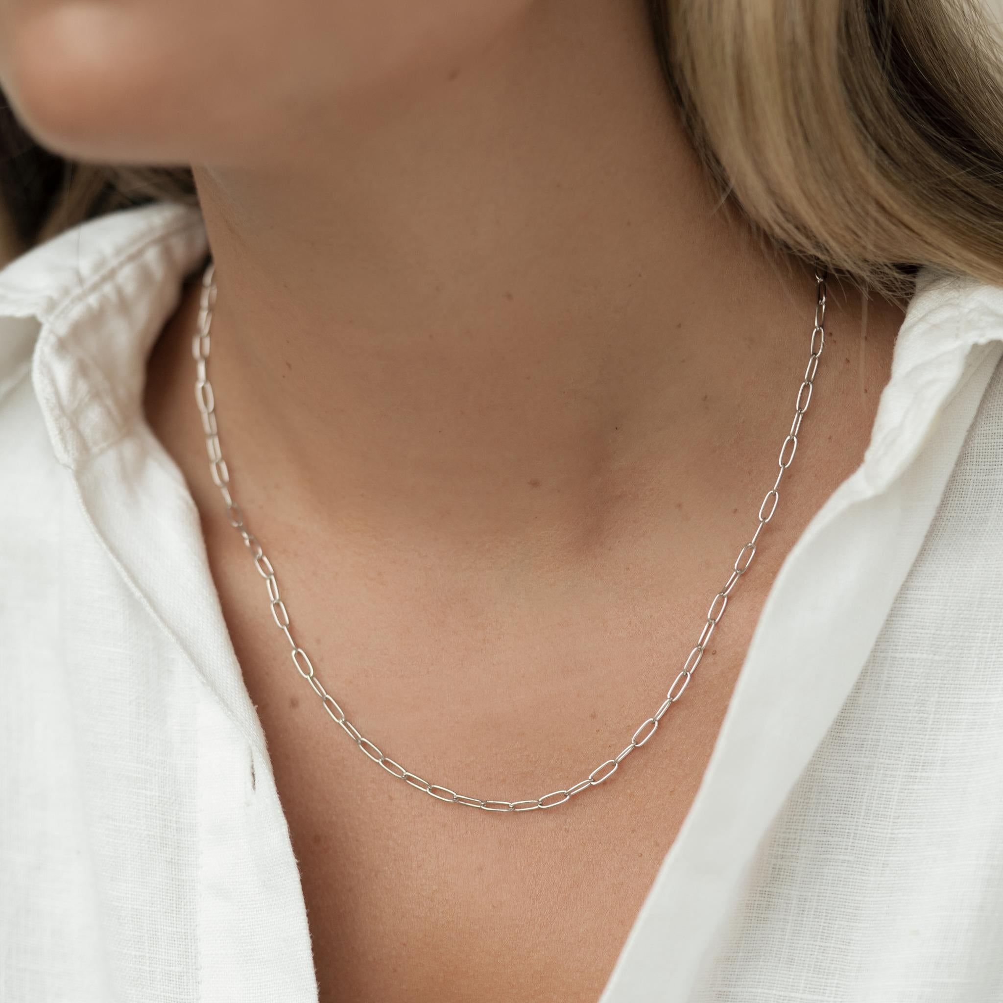 Adjustable 16-18 Sterling Silver Necklace