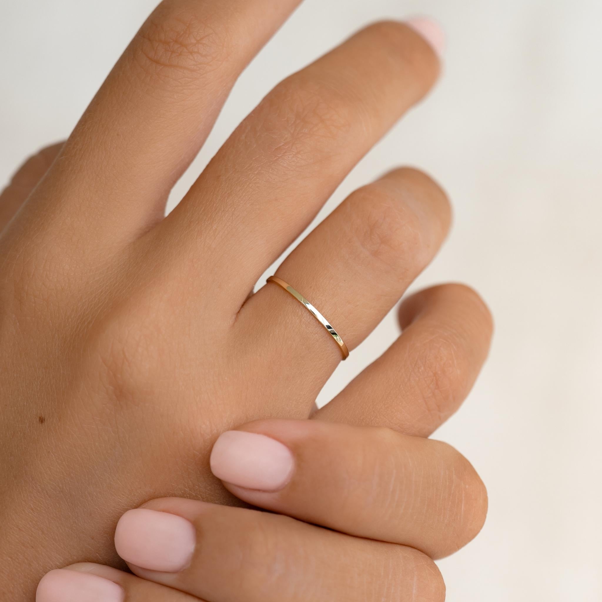 14K Gold Classic Slim Band Ring