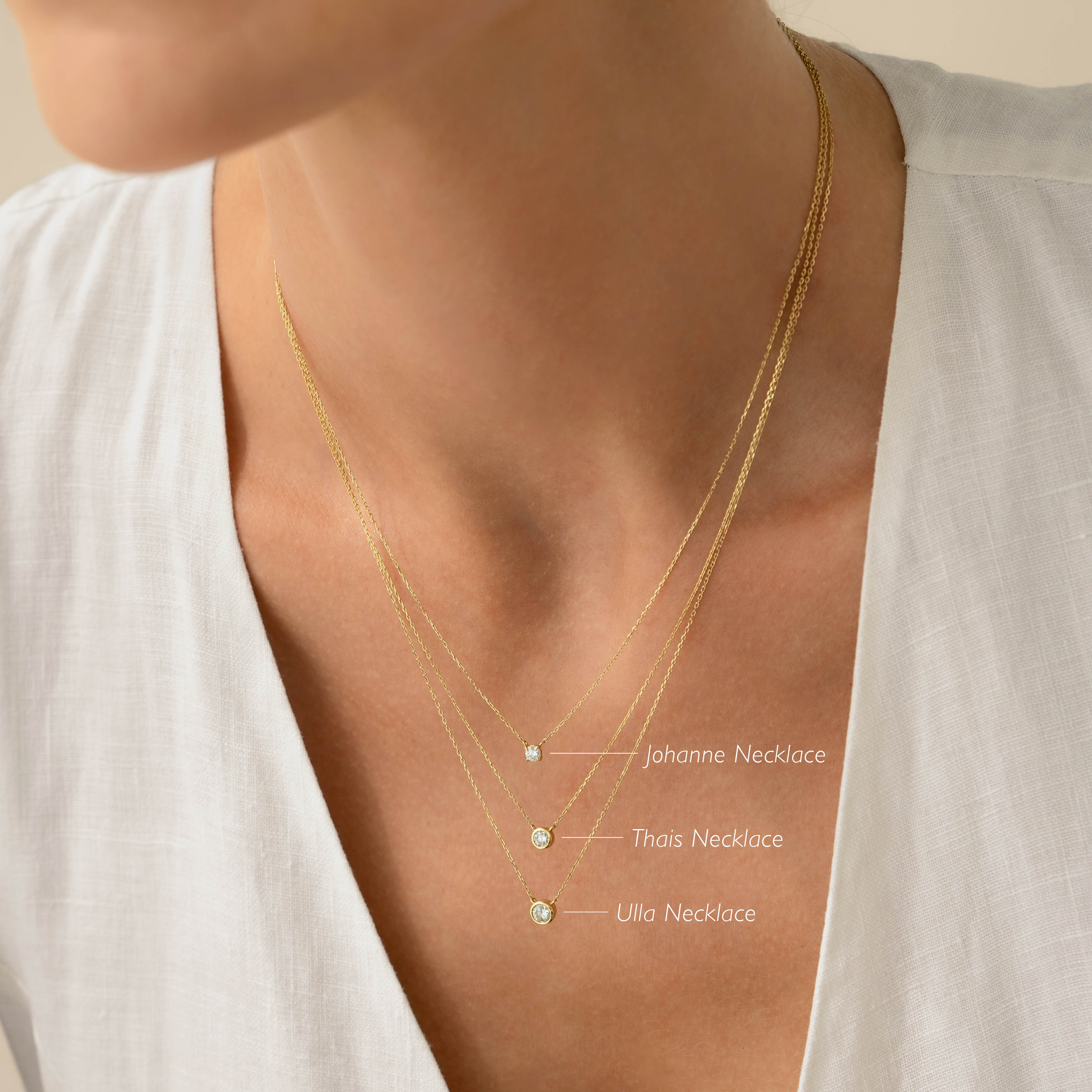 14K Gold Adjustable Diamond Necklace