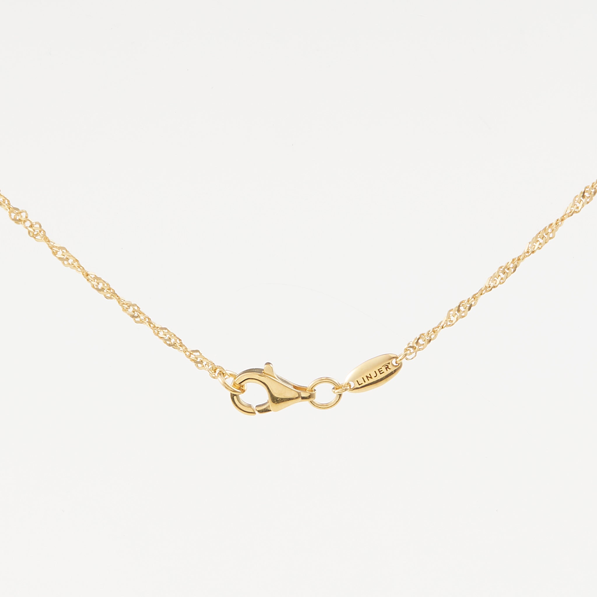 14K Gold Singapore Twist Chain Necklace - Adjustable 3 Lengths (16-20)