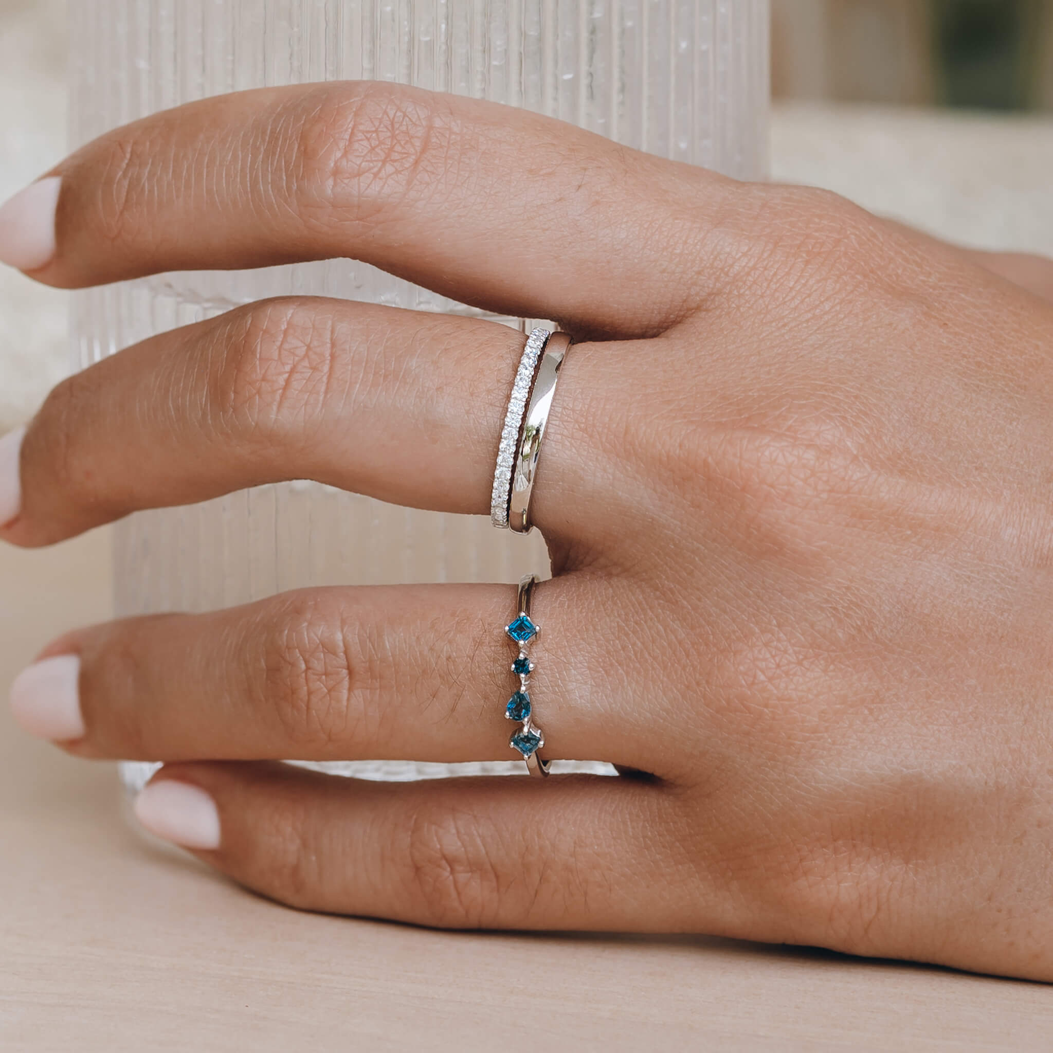 Slim Silver Stacking Ring