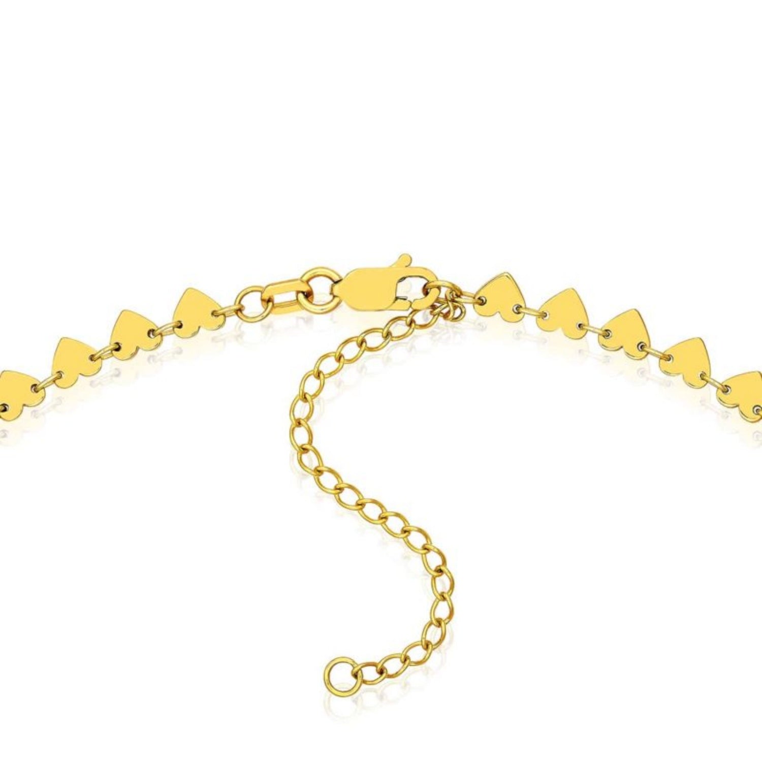14K Gold Heart Embrace Love Necklace