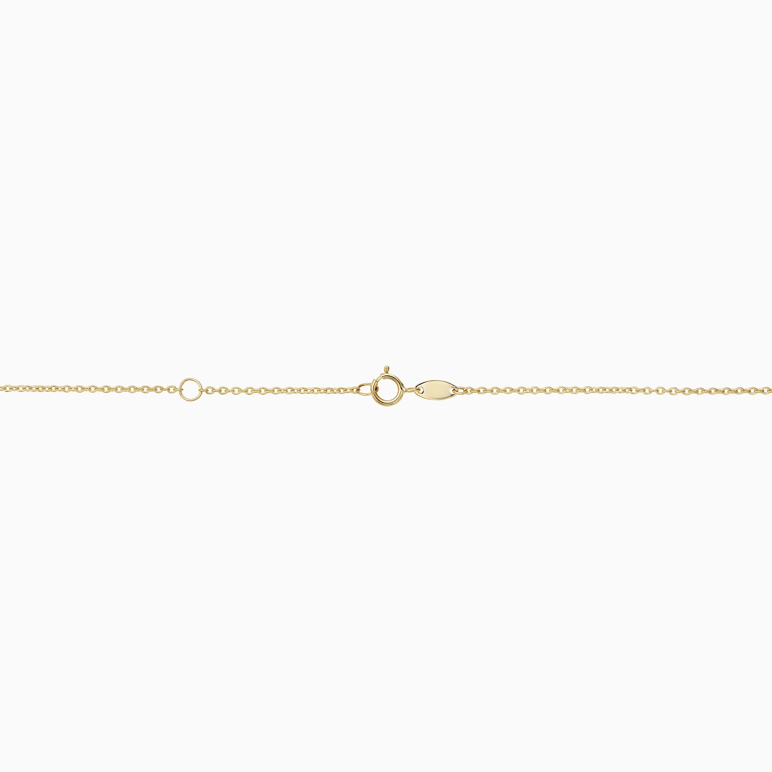 10K Gold Modern Cross Necklace