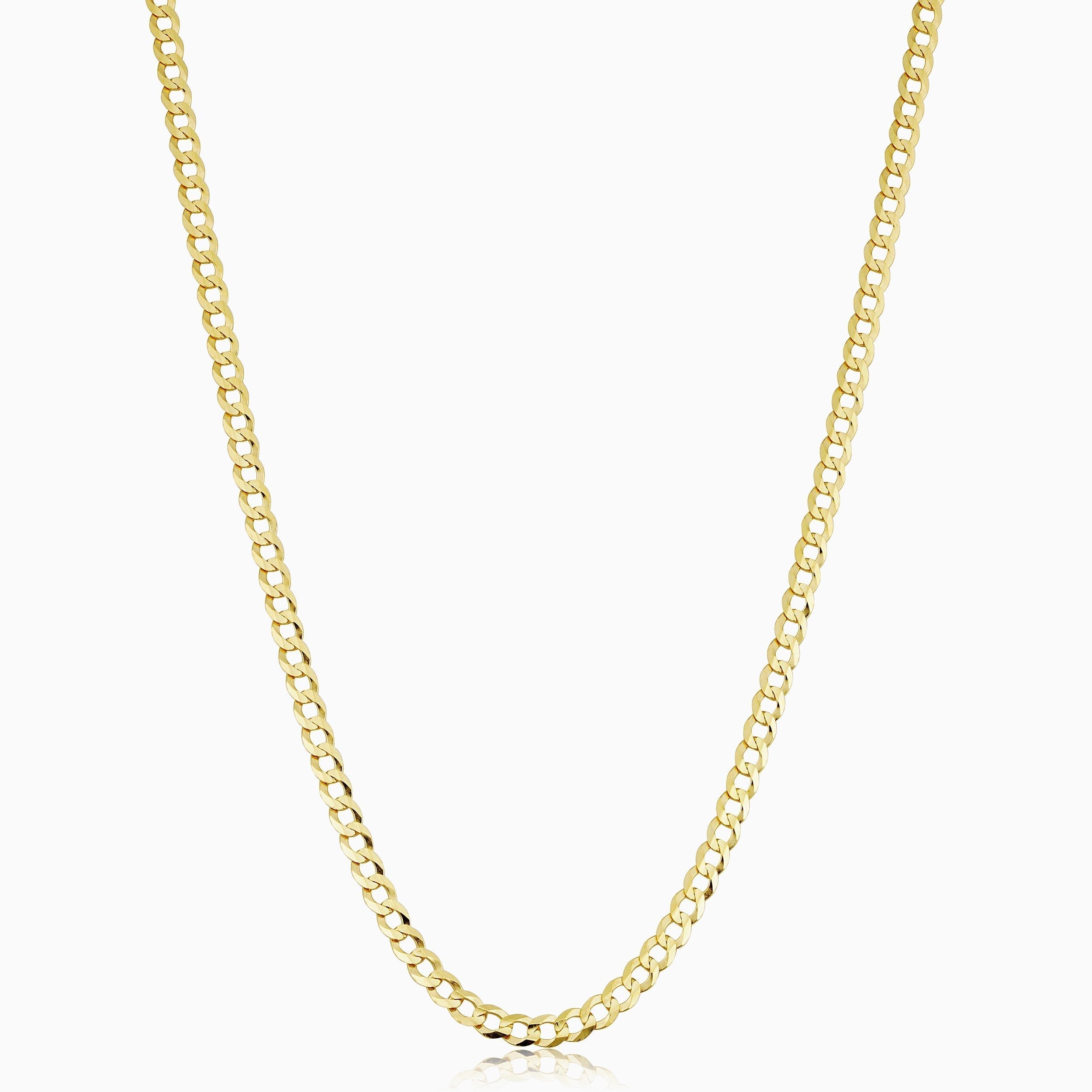 10K Gold Carmine Curb Chain