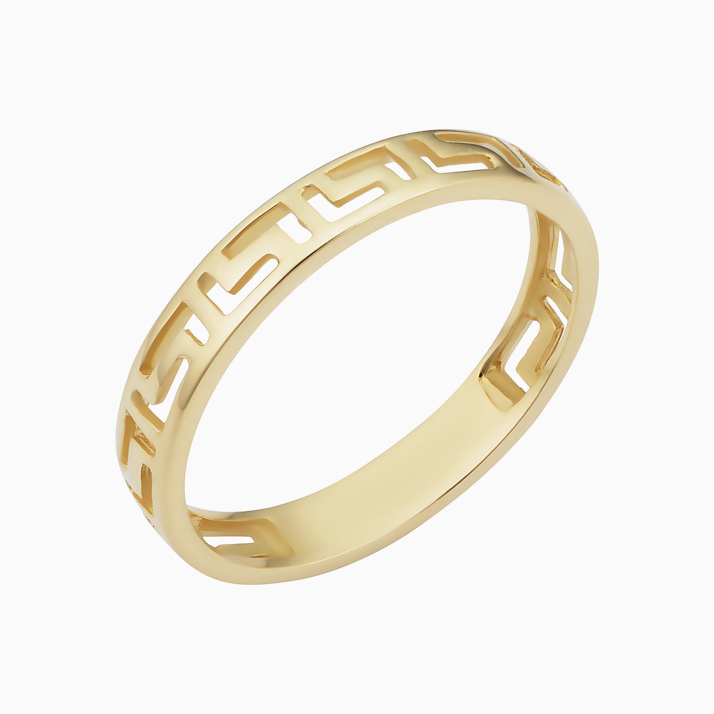 10K Gold Eternal Greek Key Ring