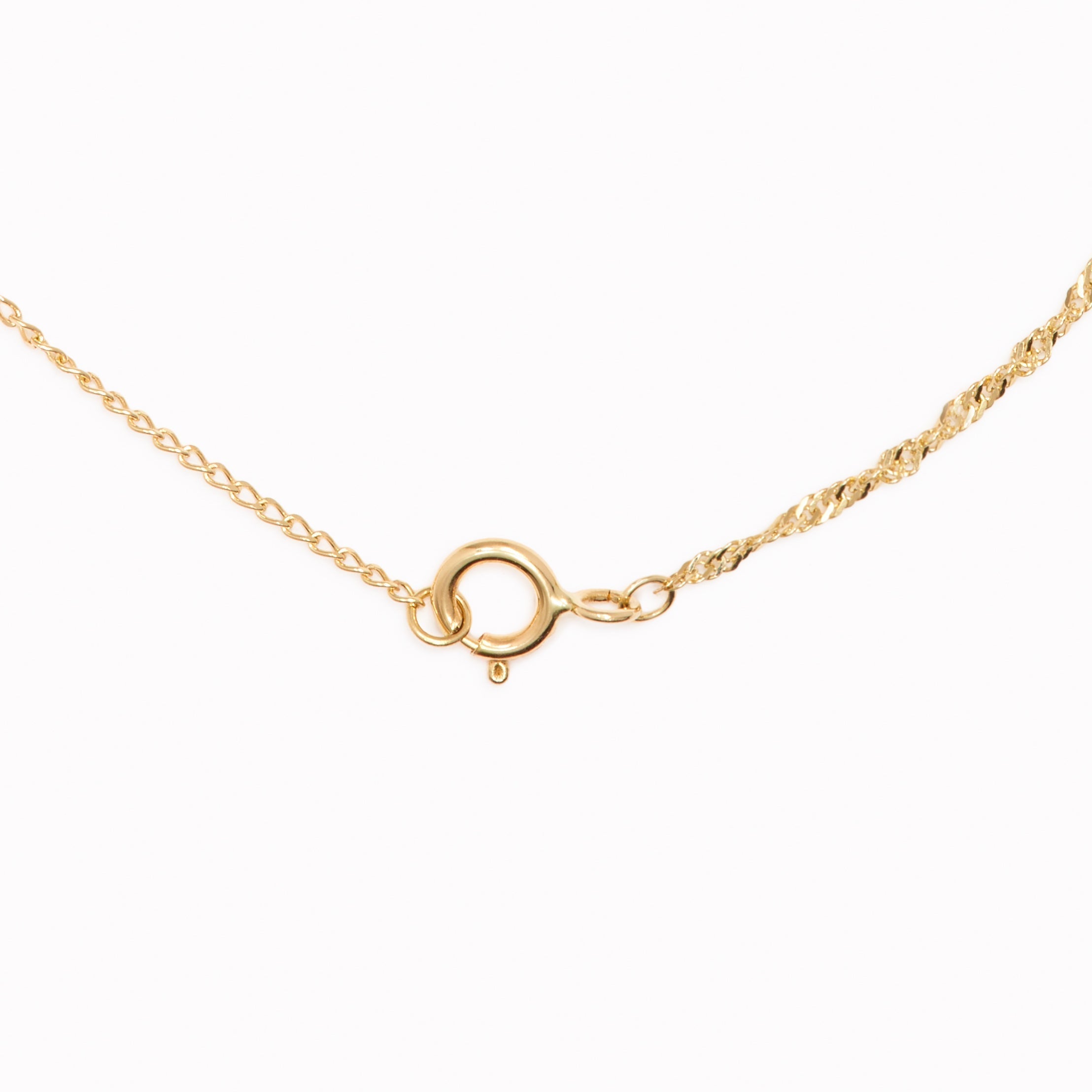 14K Gold Light Traces Twist Chain Necklace