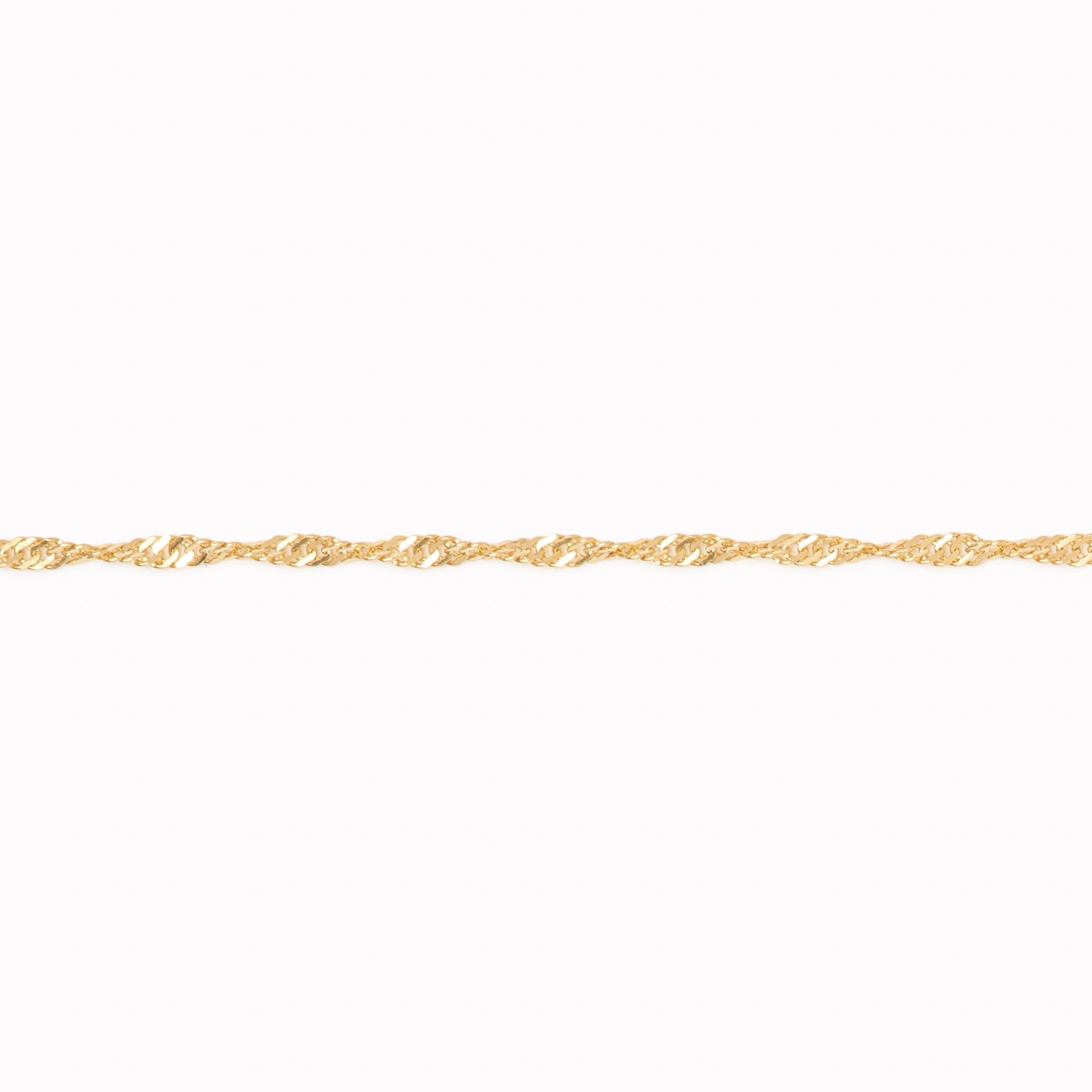 14K Gold Light Traces Twist Chain Necklace