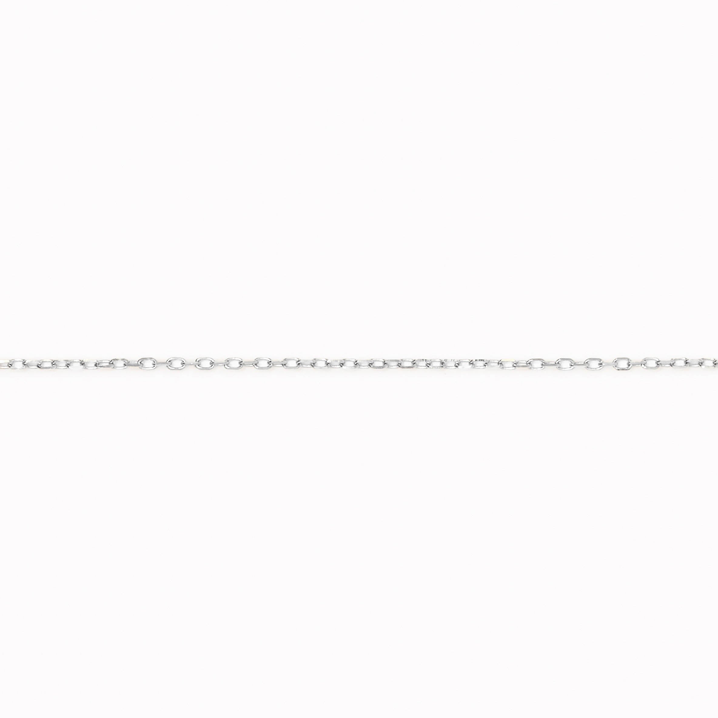 14K White Gold Cable Chain Necklace