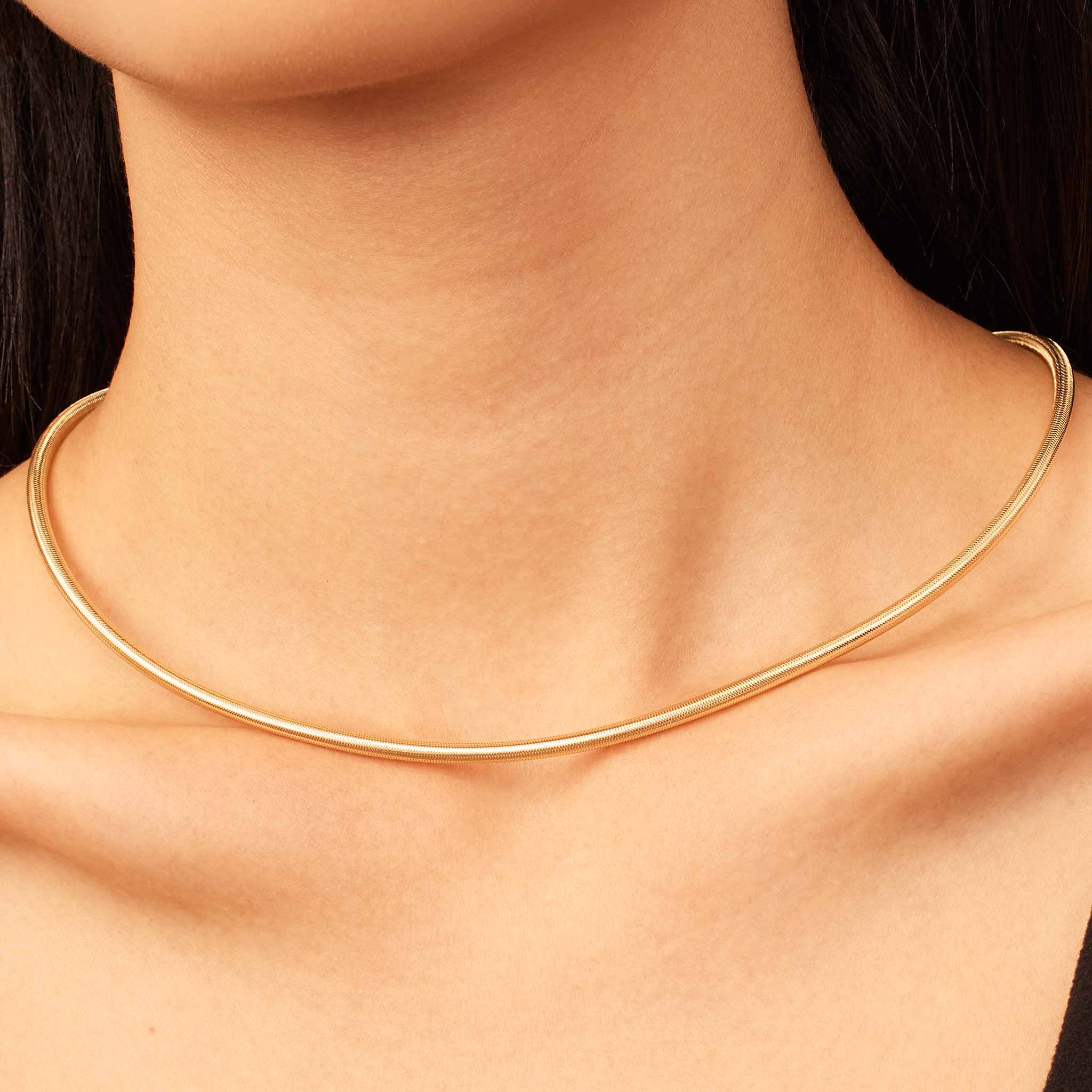 10K Gold Luminous Mesh Necklace