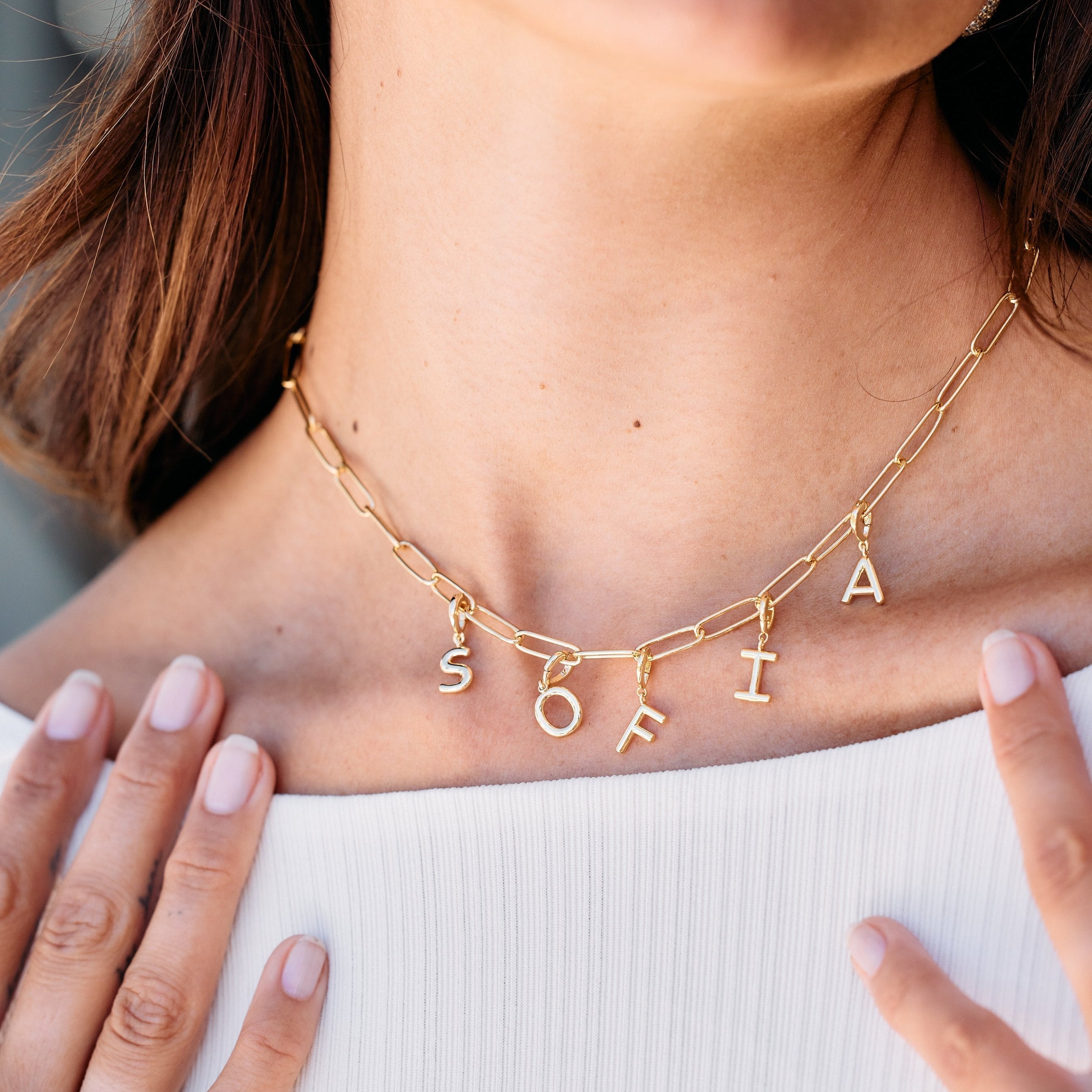 14K Gold Liora Initial Charm