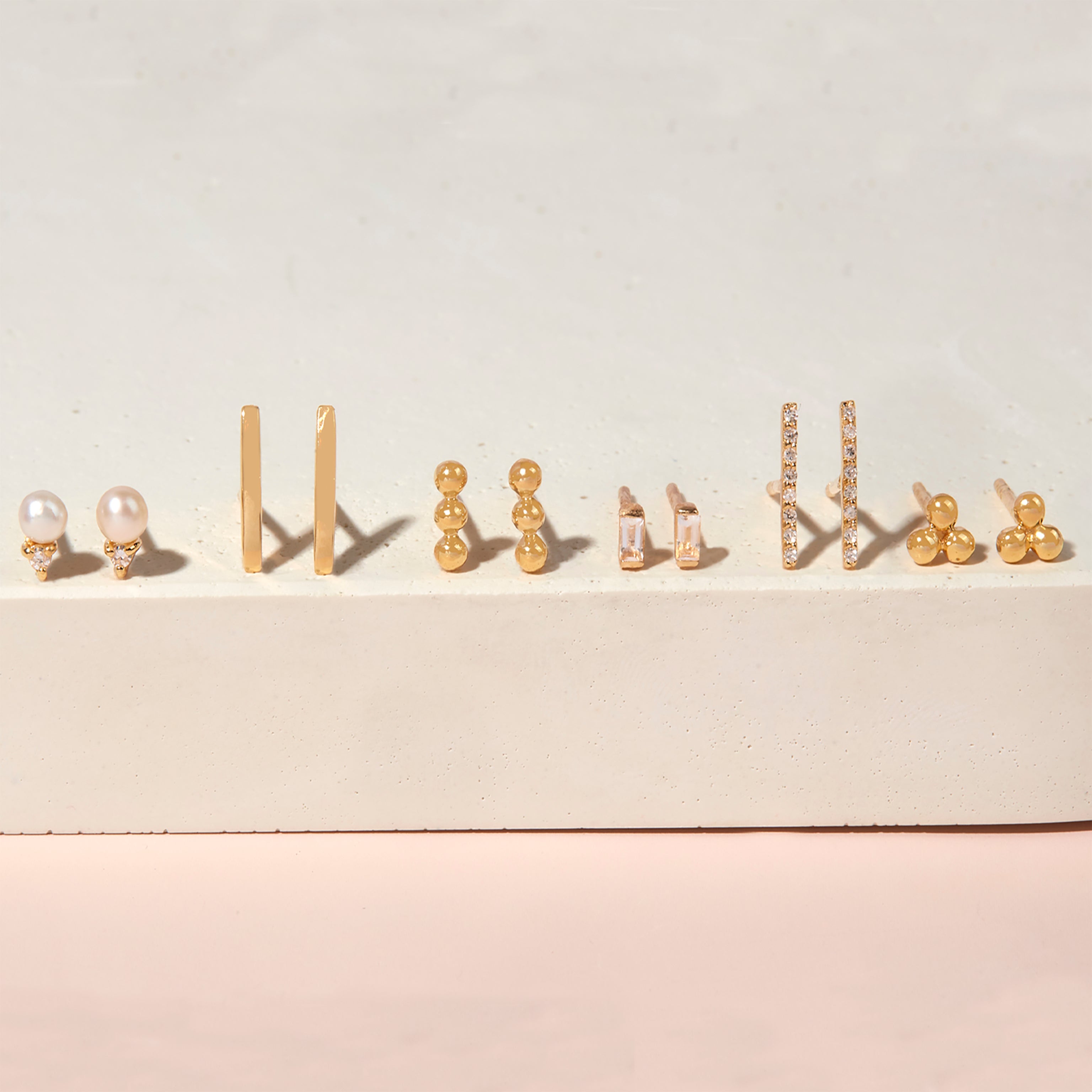 14K Gold Aurelle Diamond Pearl Earrings