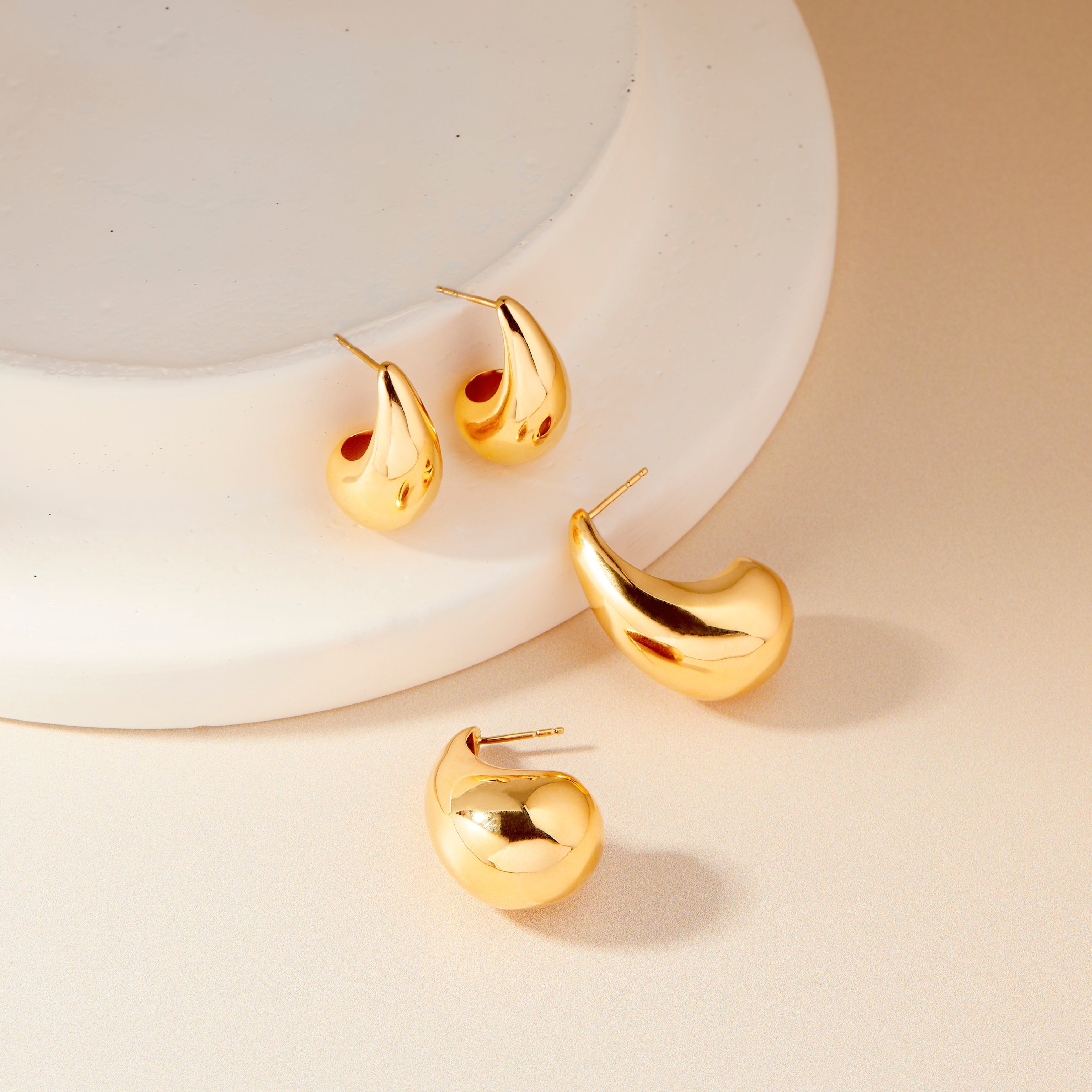 14K Gold Solara Statement Earrings