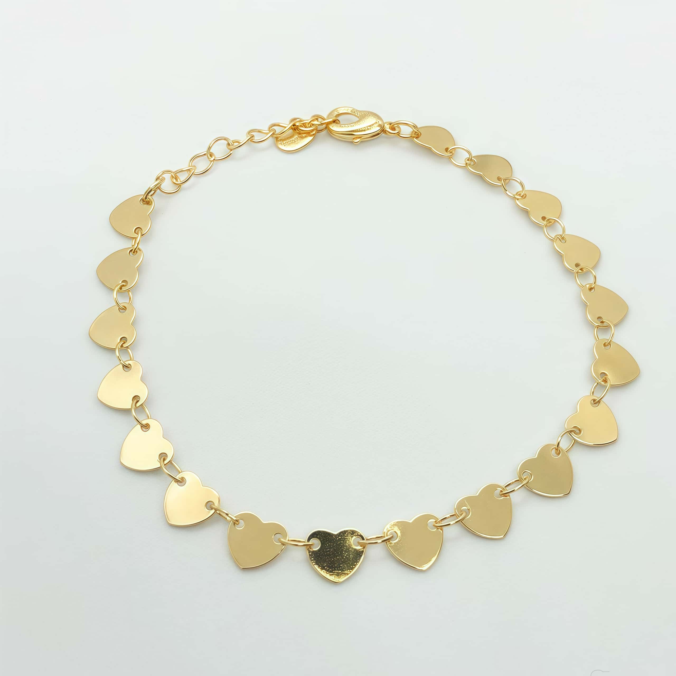14K Gold Heart Embrace Love Bracelet