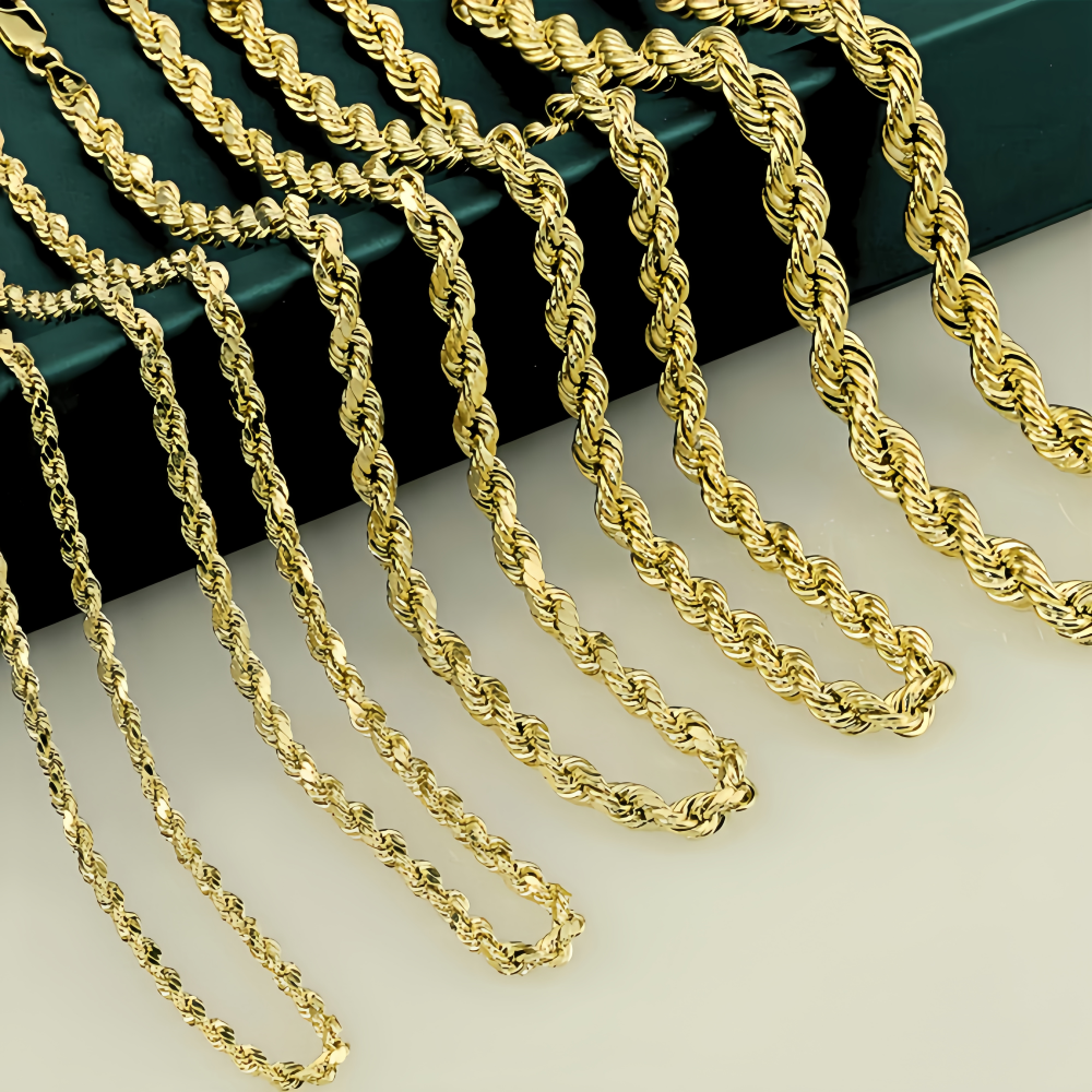 14K Gold Classic Rope Chain
