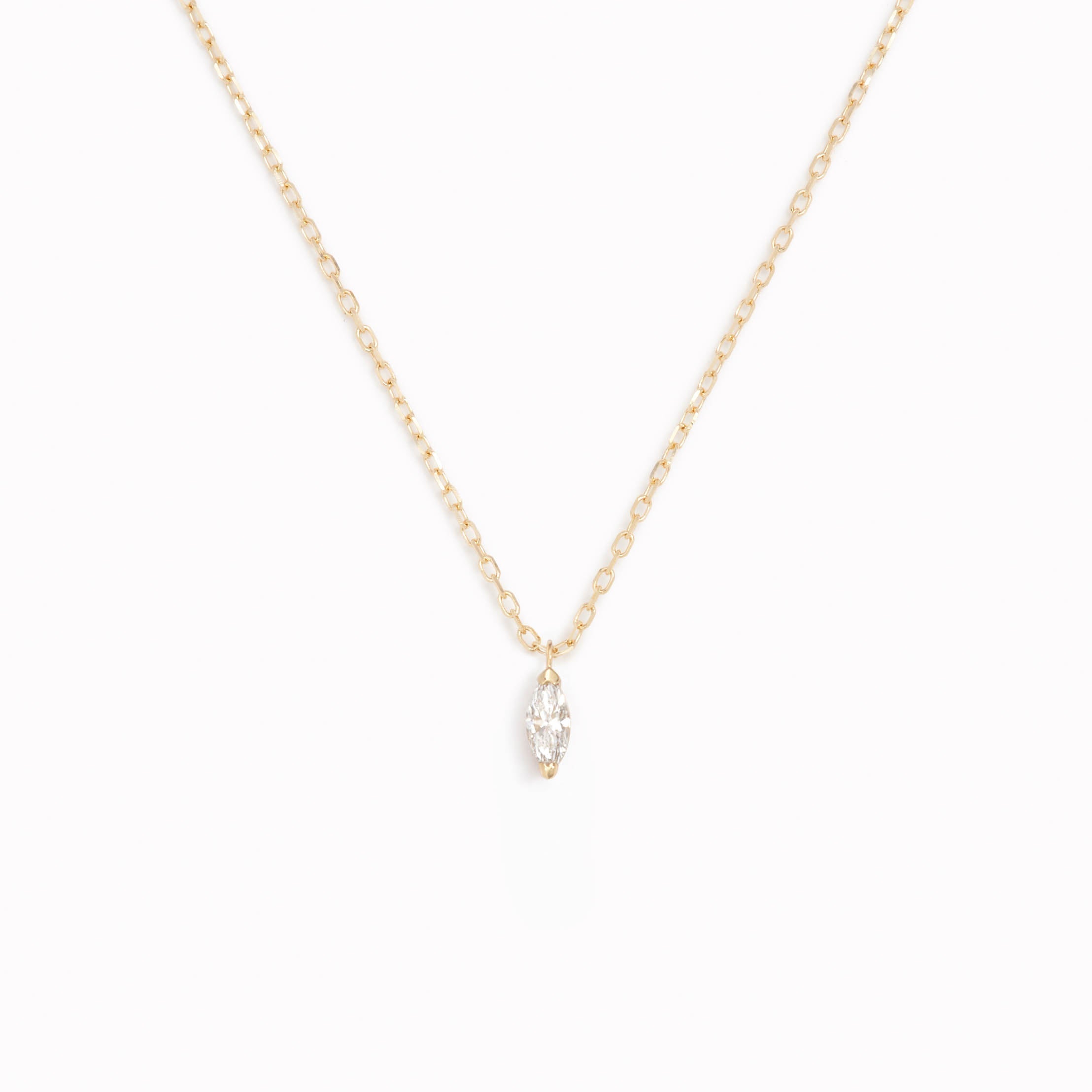 14K Gold Aletta Marquise Diamond Necklace