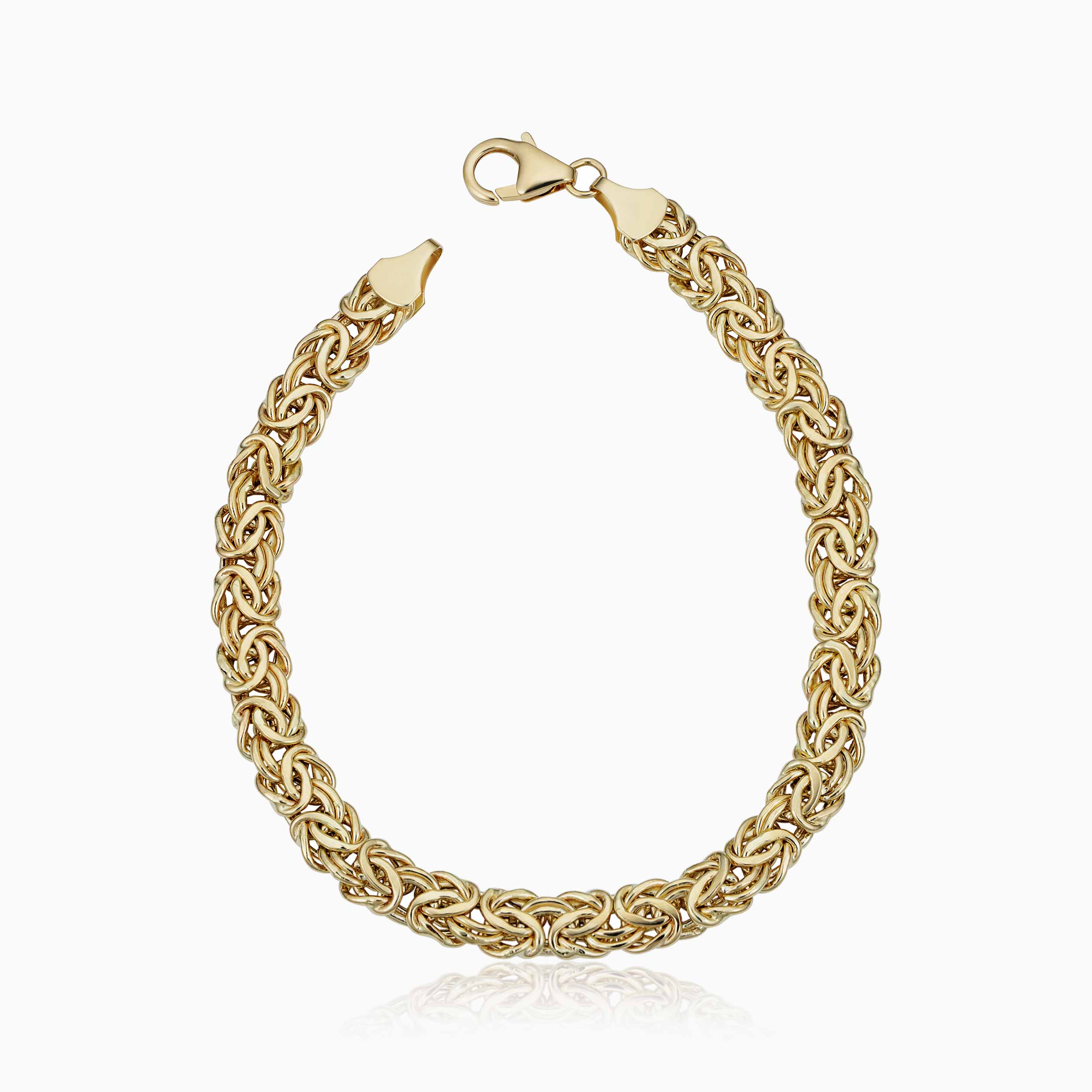 10K Gold Byzantine Chain Bracelet – Imperial Elegance