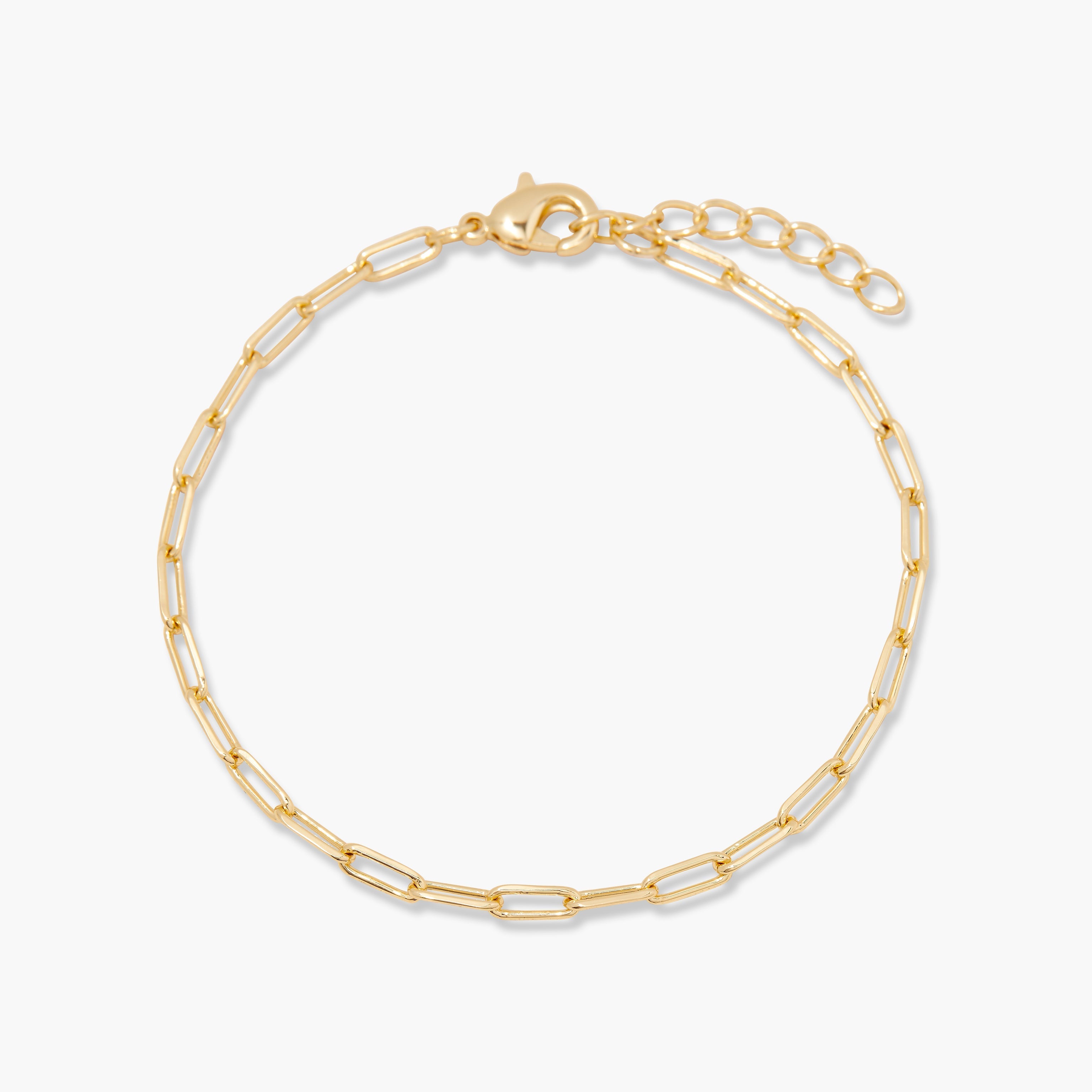 14K Gold Amélie Mini Paperclip Bracelet