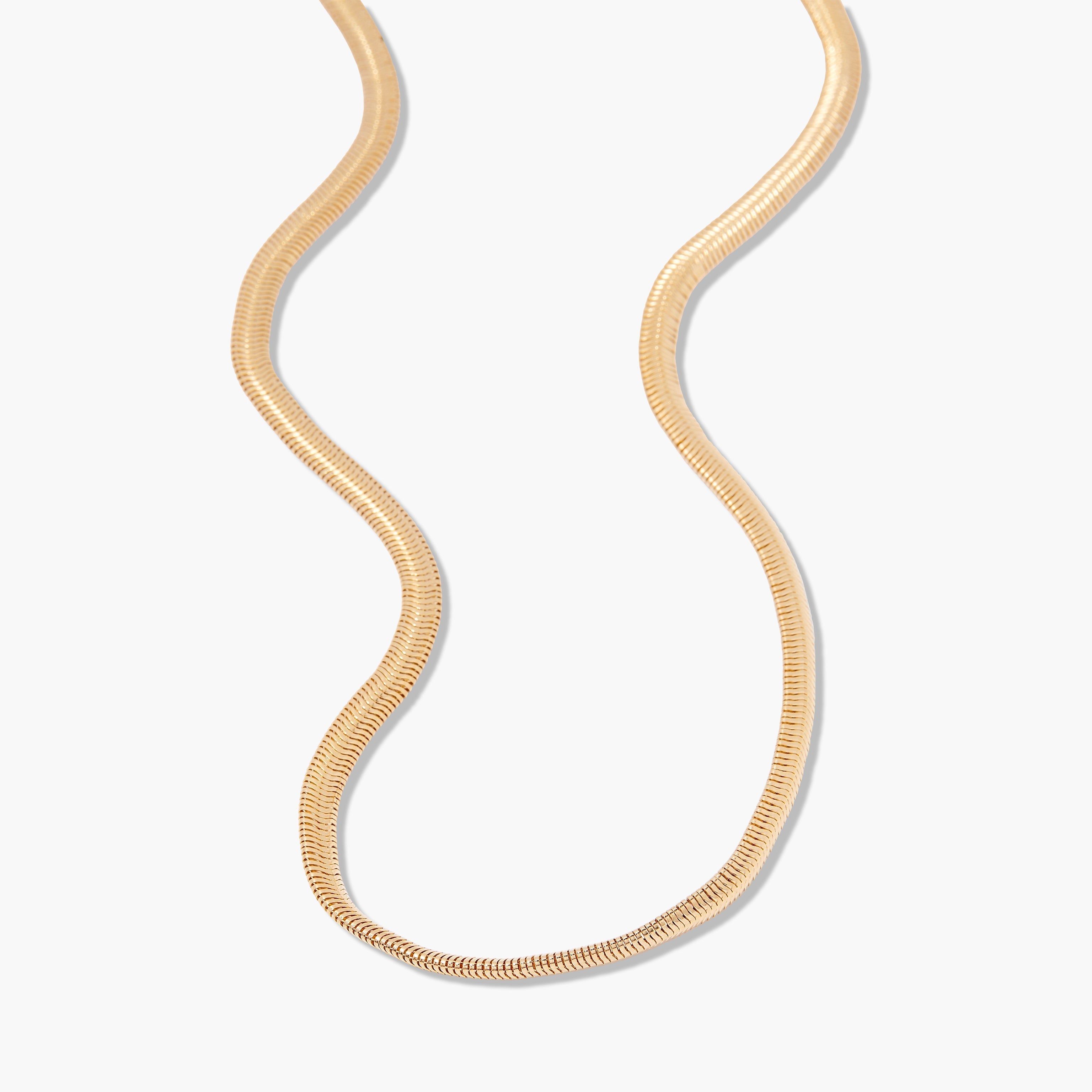 14K Gold Aurelle Herringbone Choker