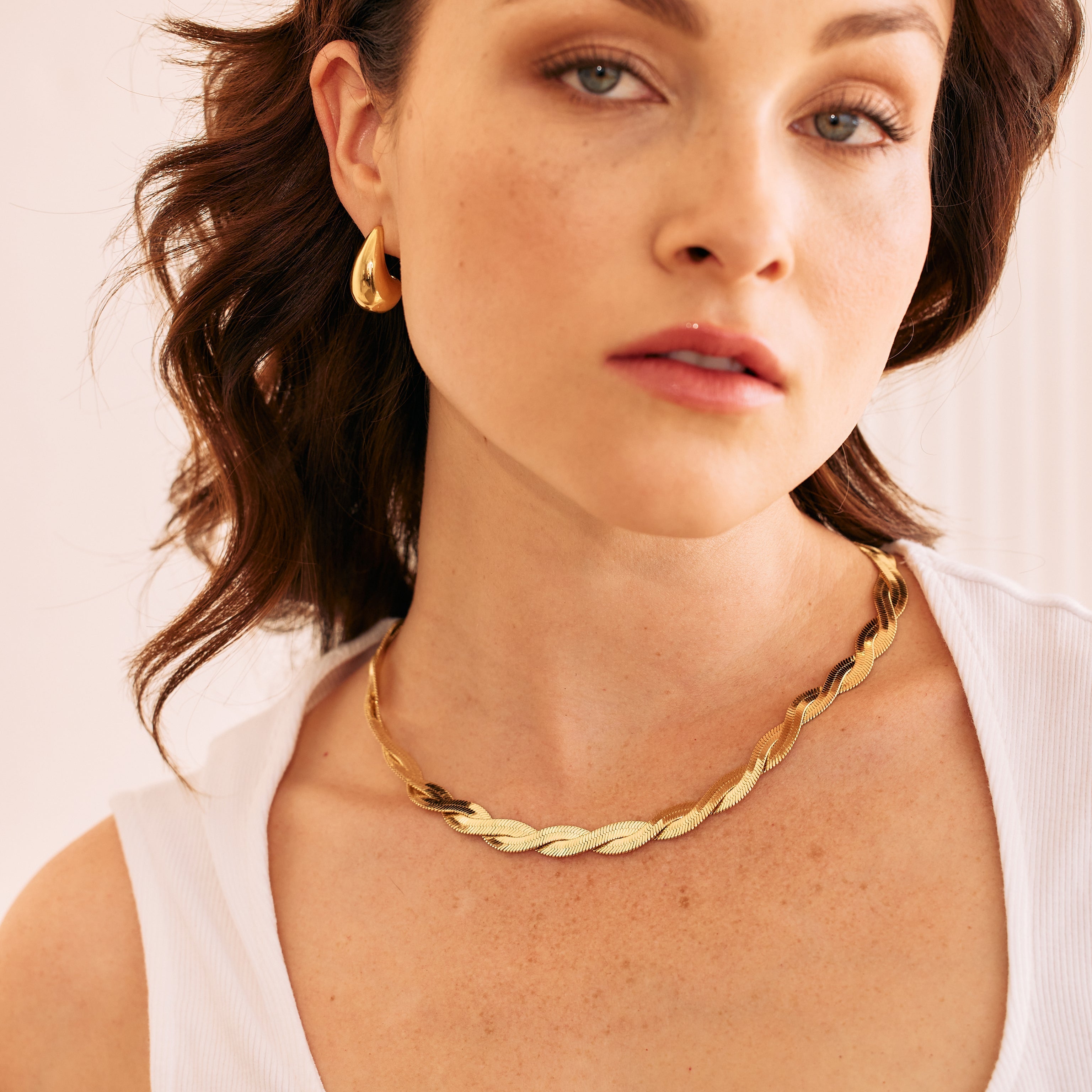 14K Gold Auretta Chain Necklace