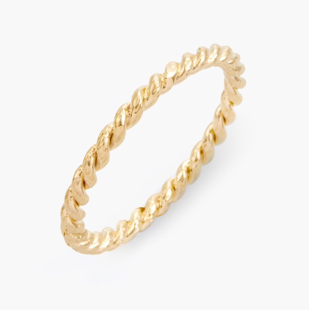 14K Gold Marina Rope Ring
