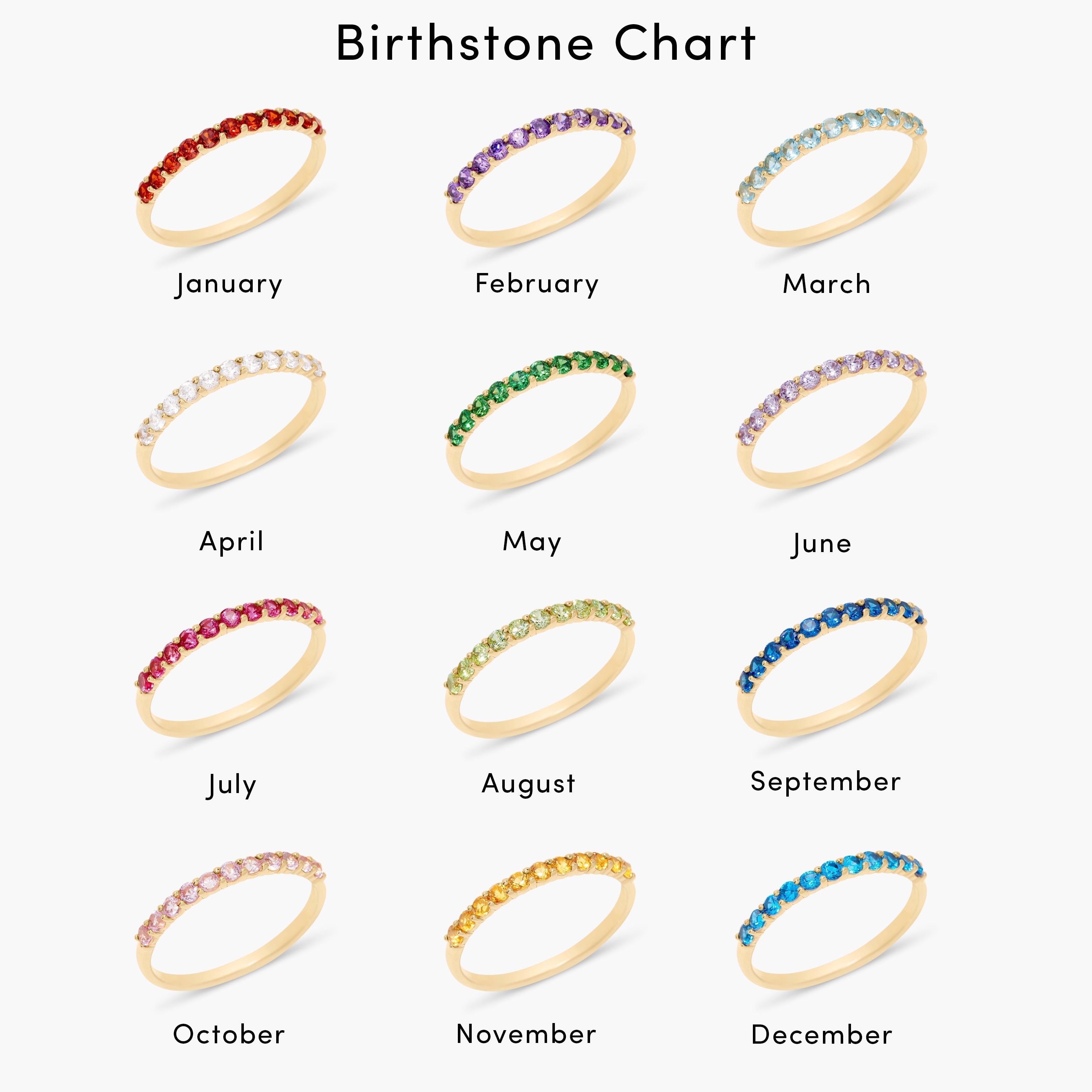 Zara Vermeil Birthstone Ring