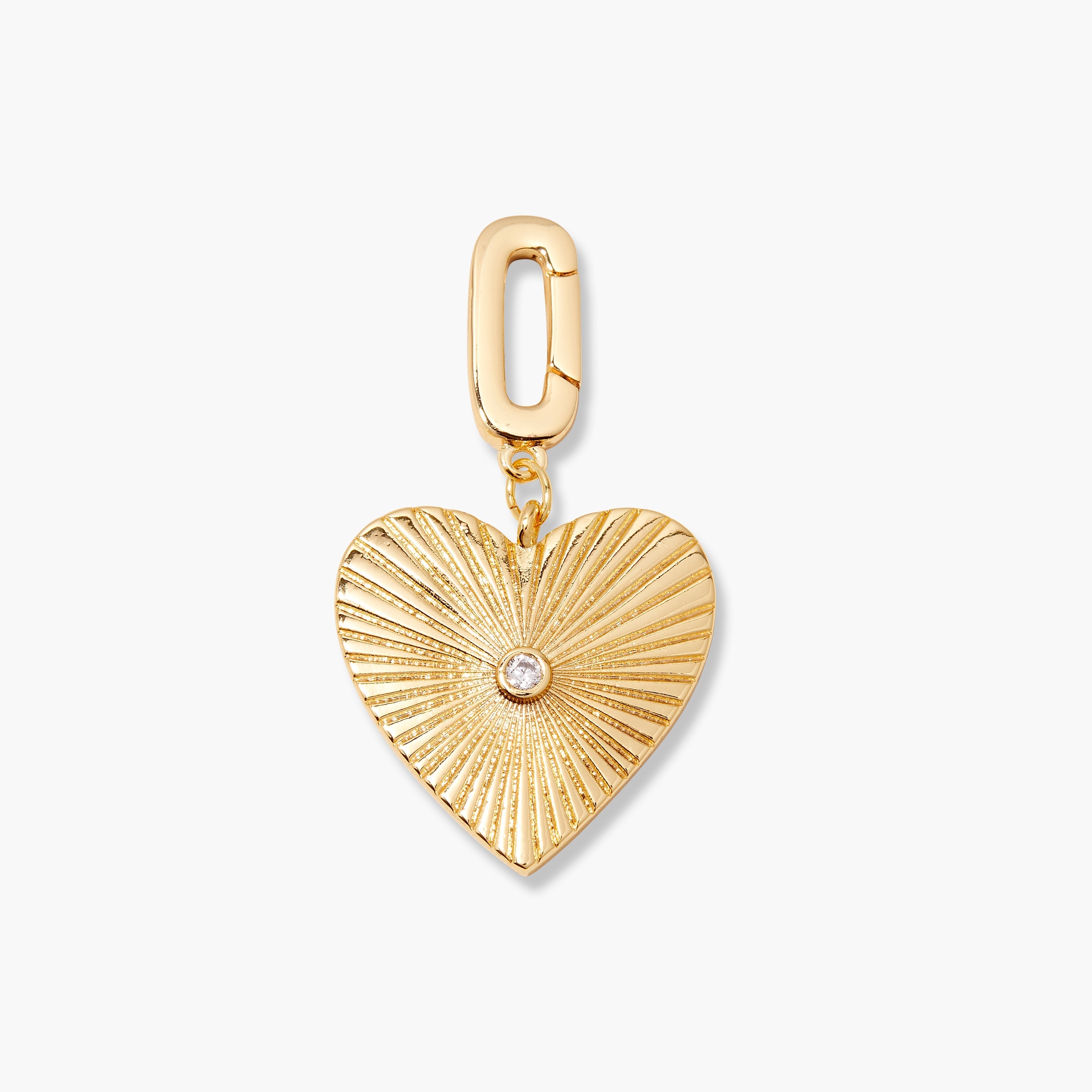 14K Gold Amara Heart Charm