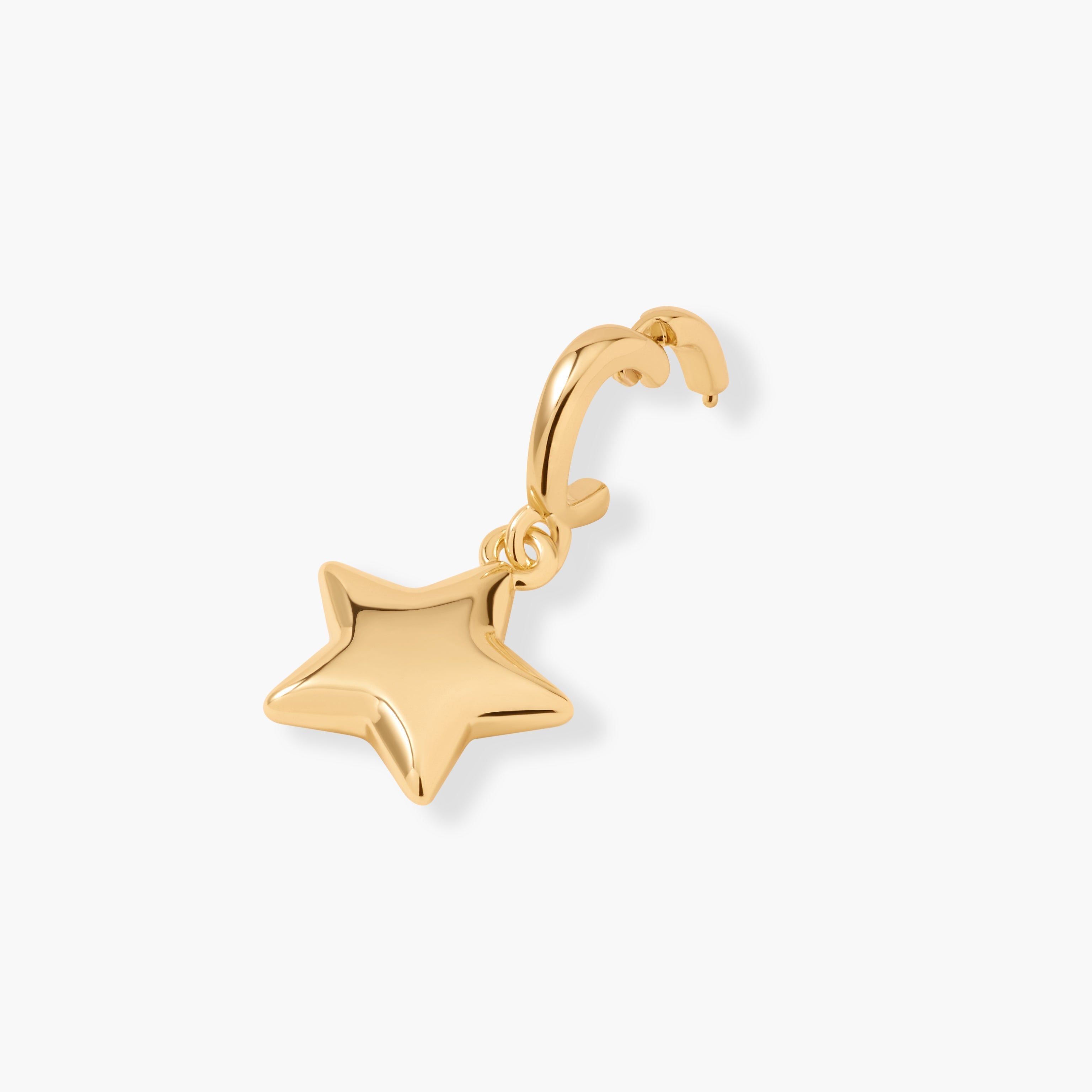 14K Gold Lyra Star Charm