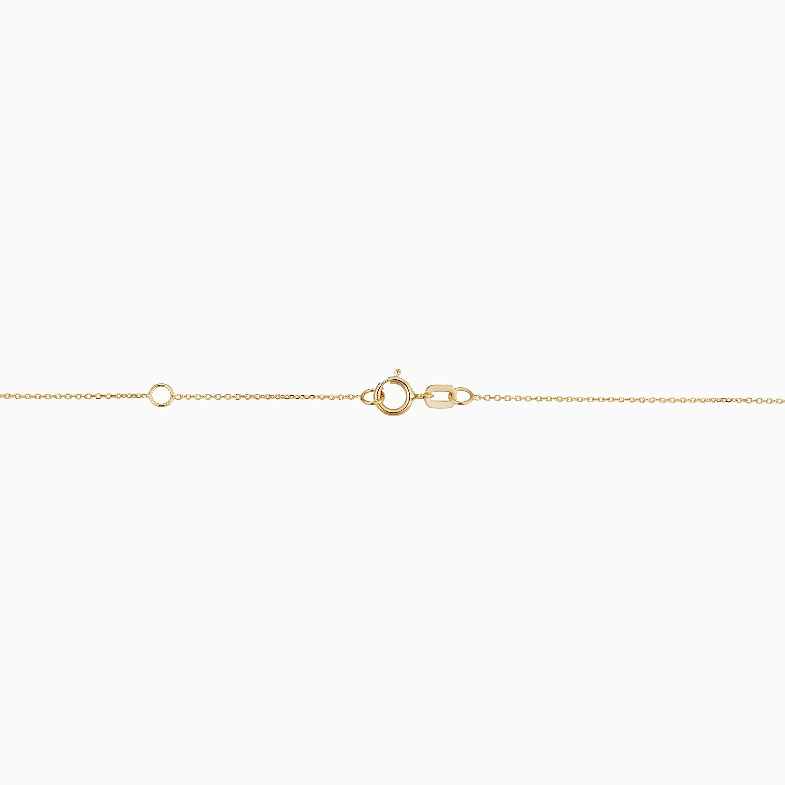 10K Gold Vicenza Drop Necklace