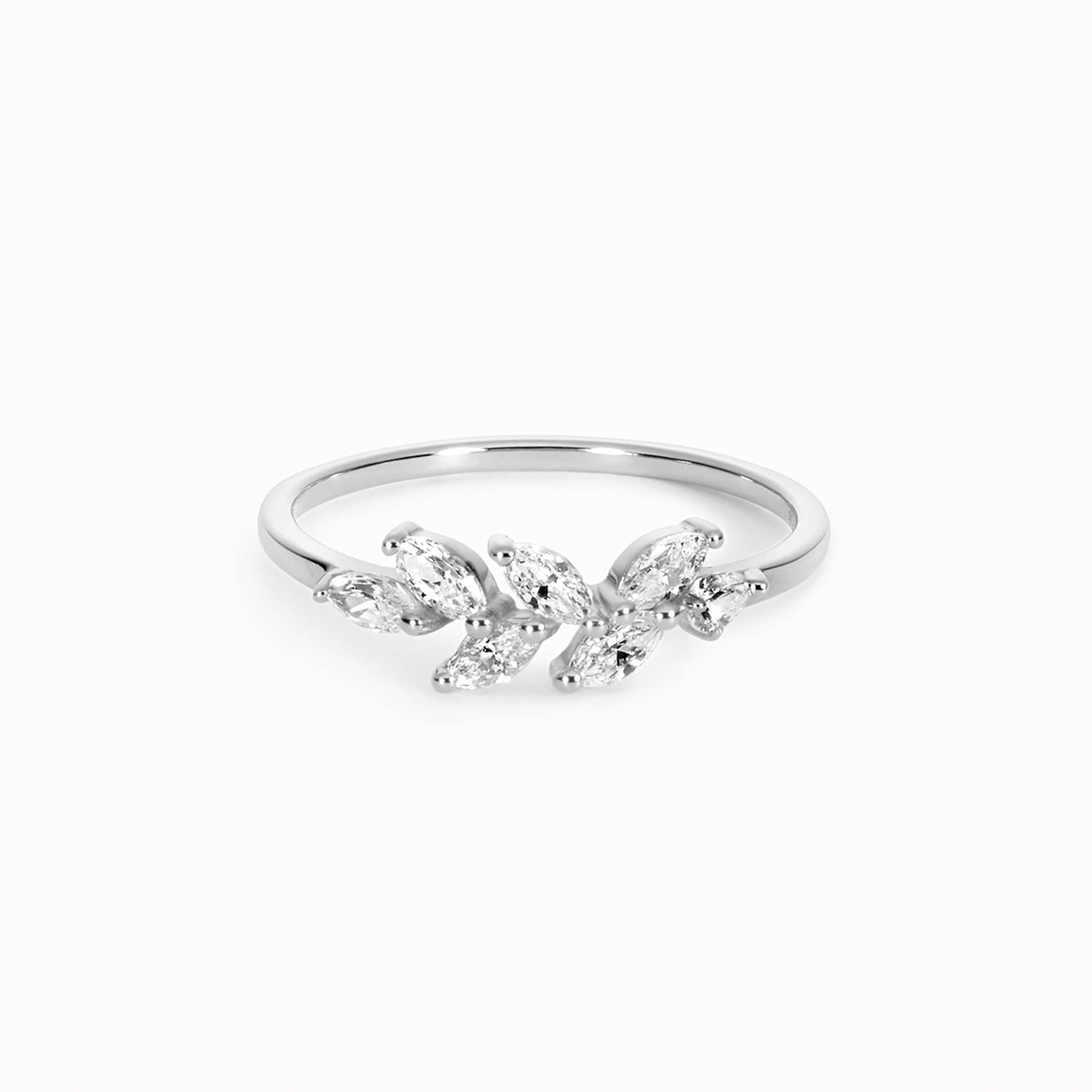 Laurel Light Marquise Halo Ring