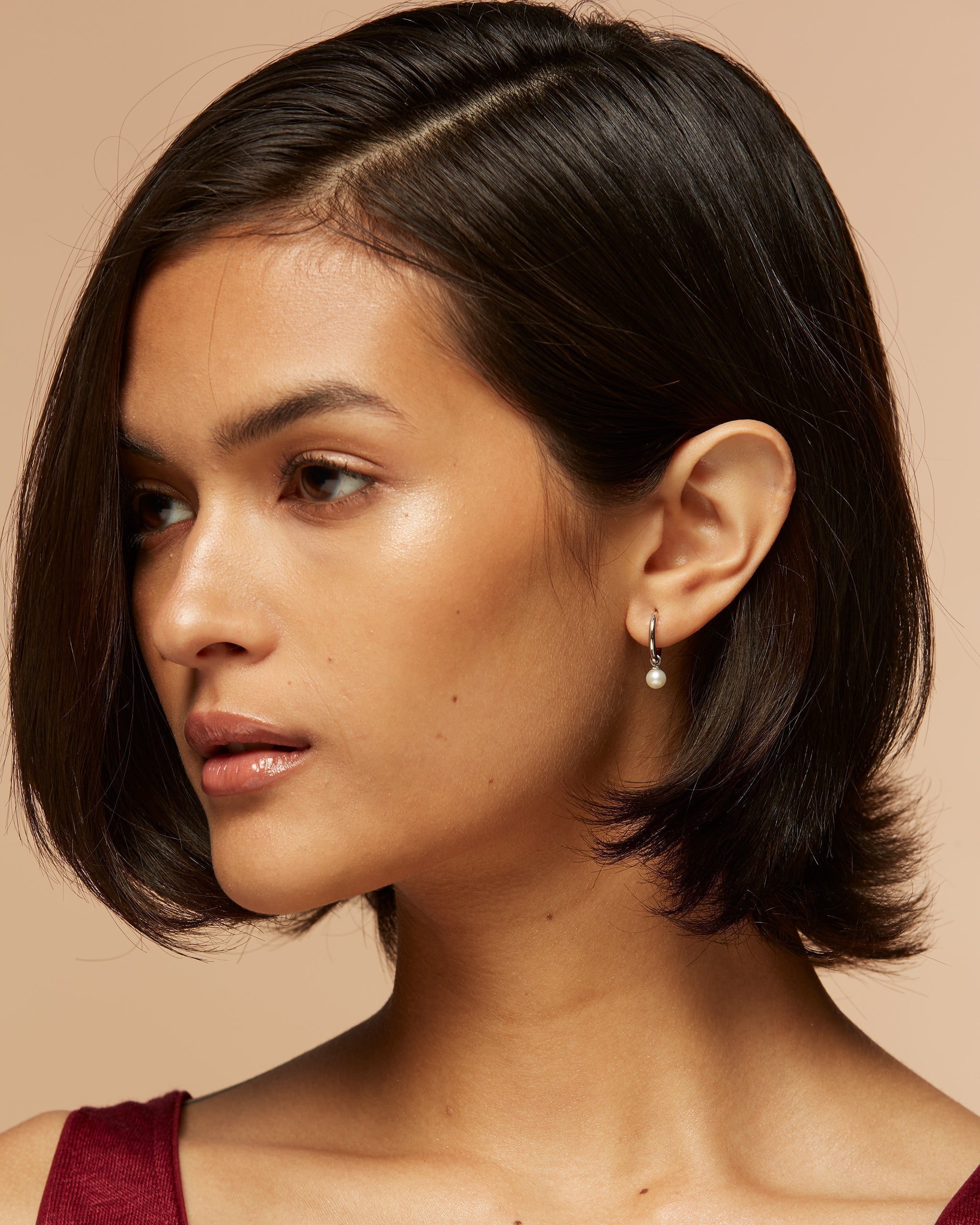 Everyday Luxury Pearl Hoops