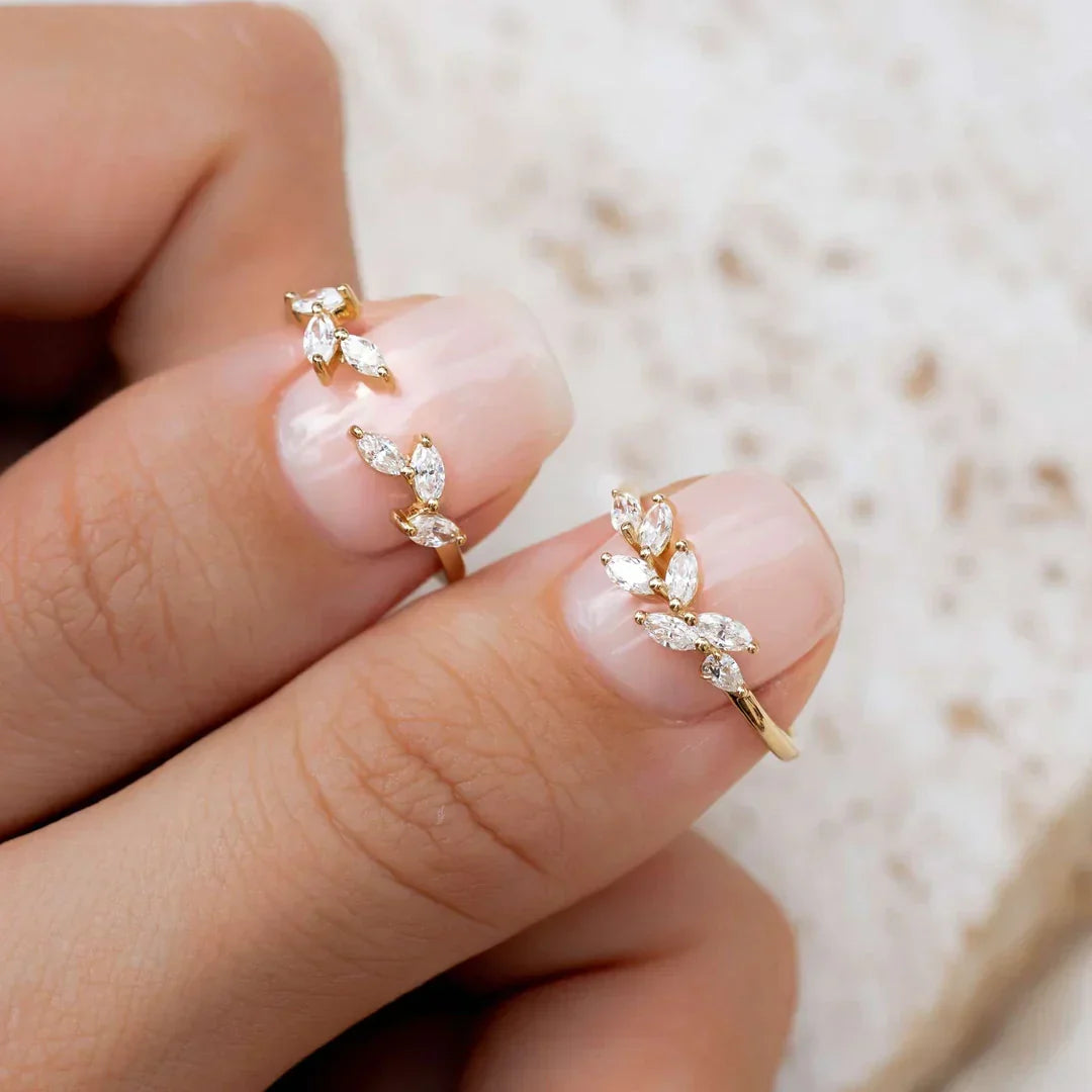 Celestial Wreath Marquise Halo Ring