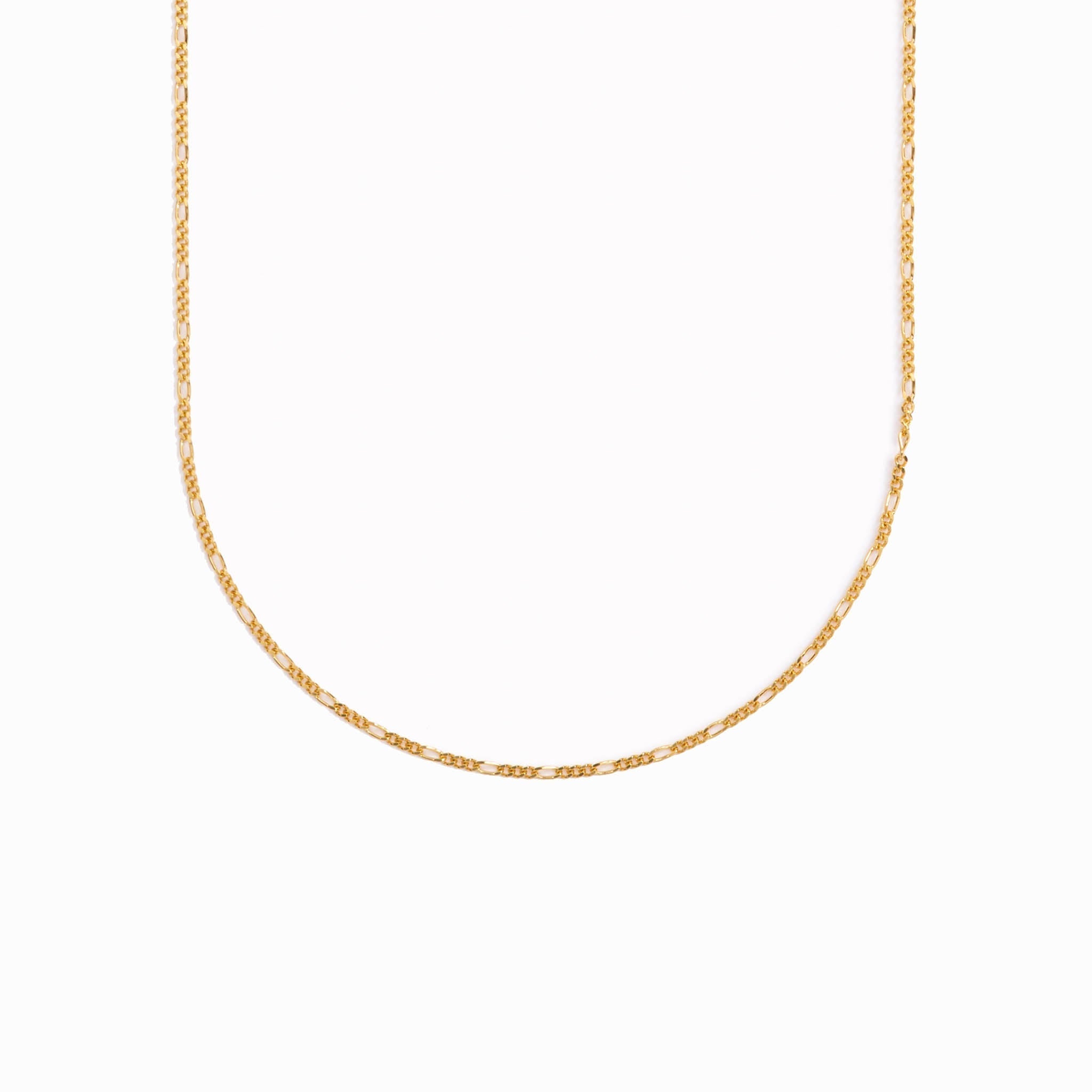 Gold-Filled Figaro Chain Necklace