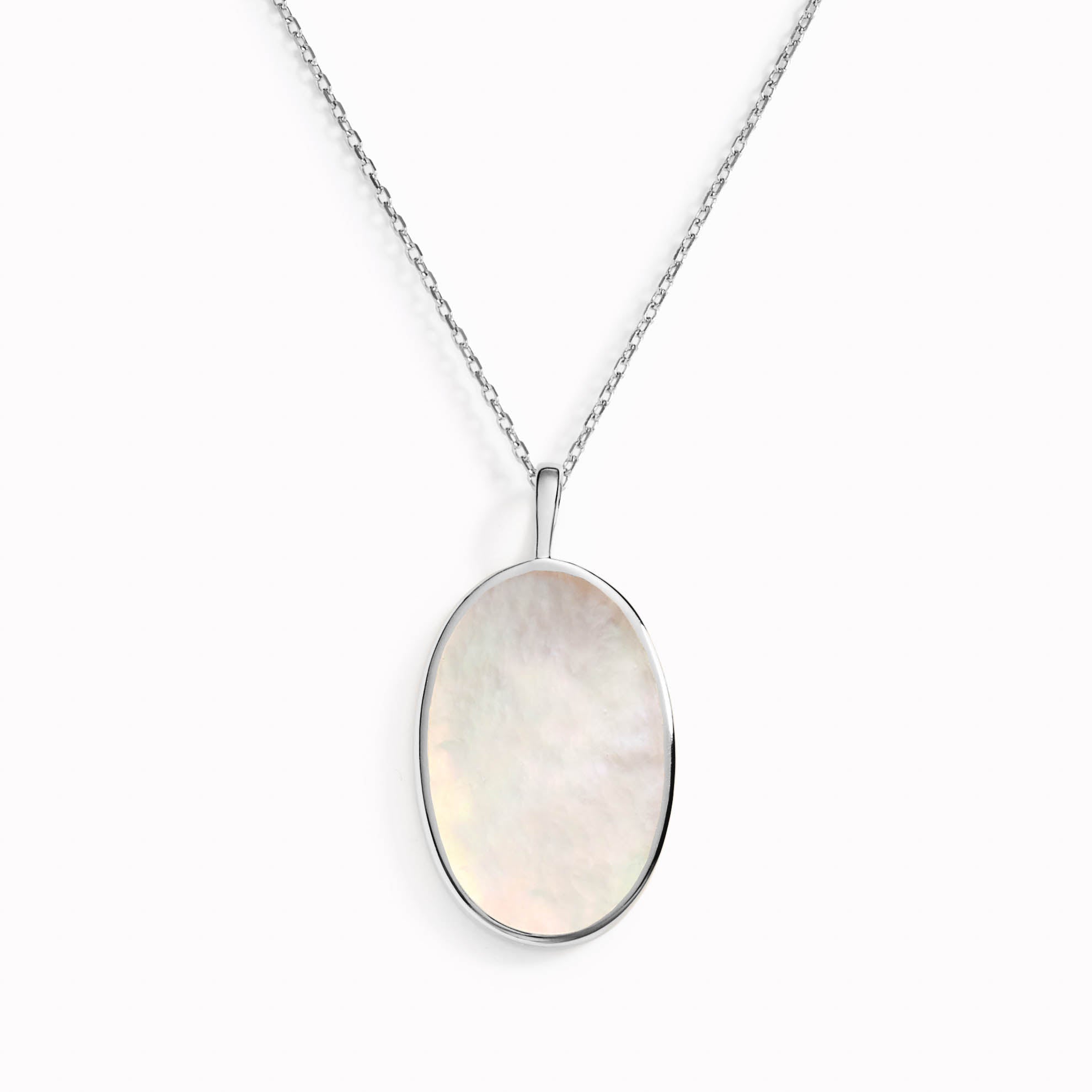 Solaris Mother-of-Pearl Pendant Necklace