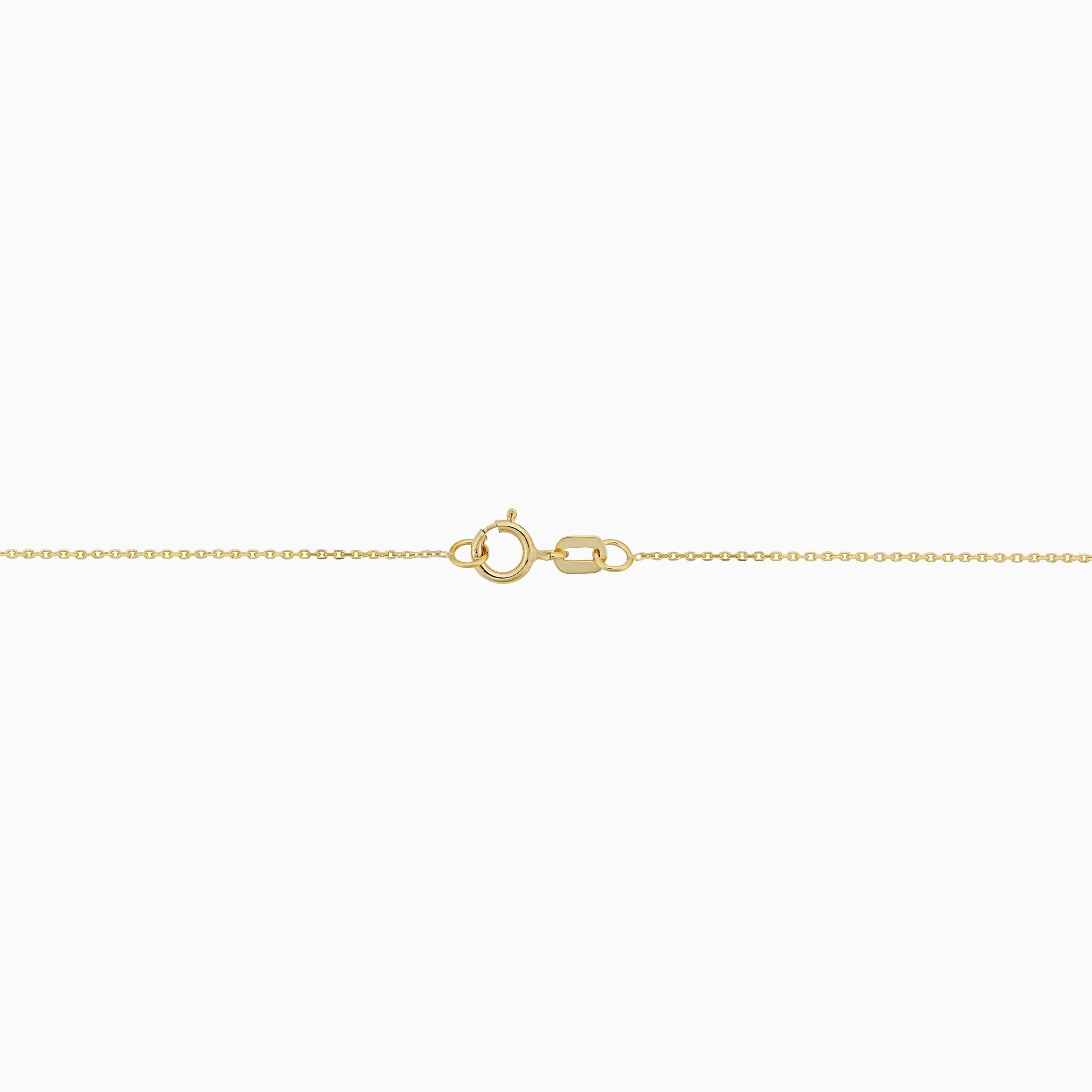 10K Gold White Topaz Serpent Necklace