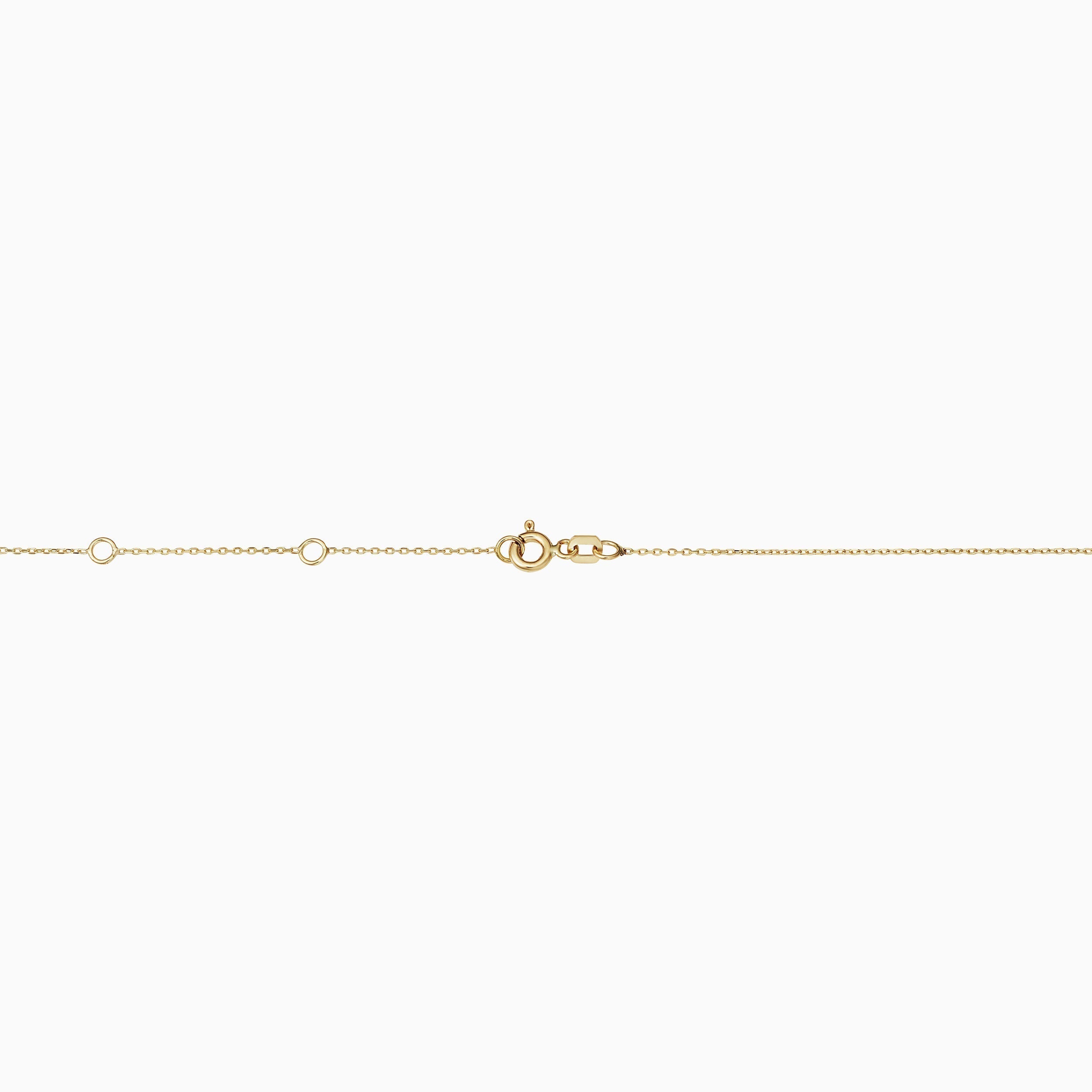 10K Gold Adjustable Heart Necklace