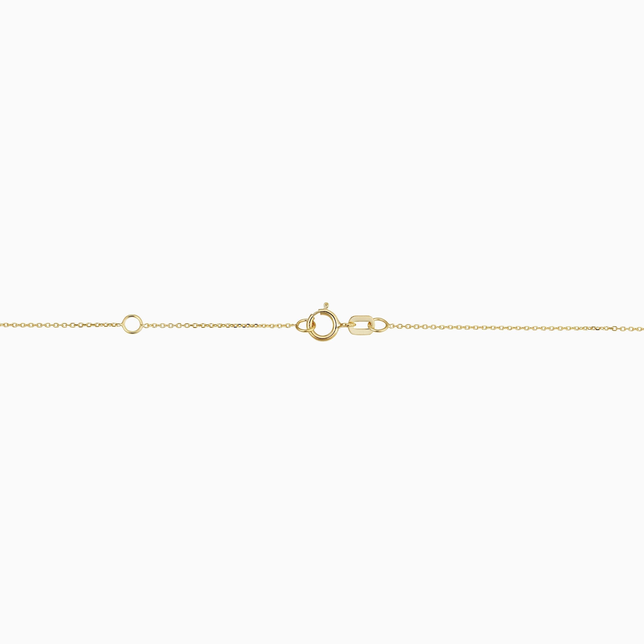 10K Gold Diamond-Cut Cubist Necklace