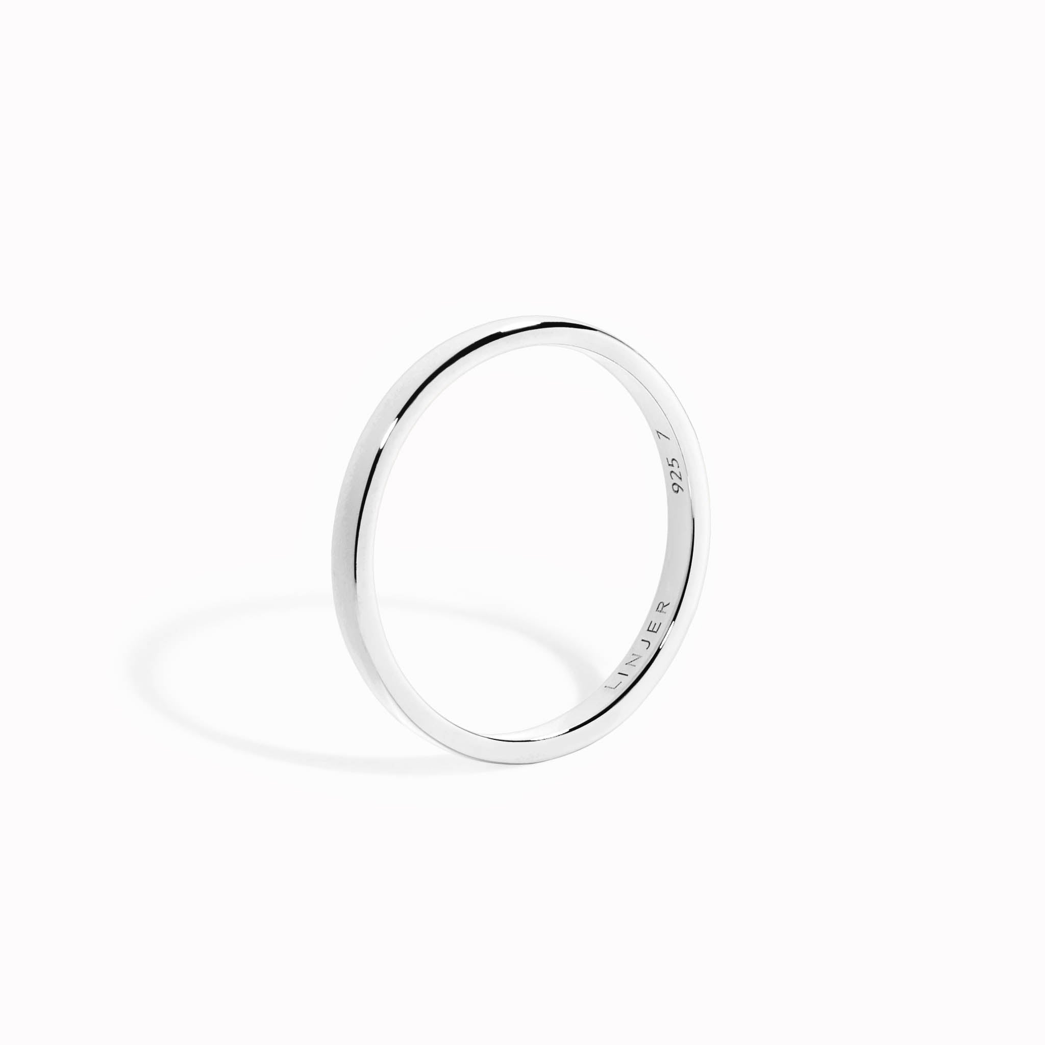 Slim Silver Stacking Ring