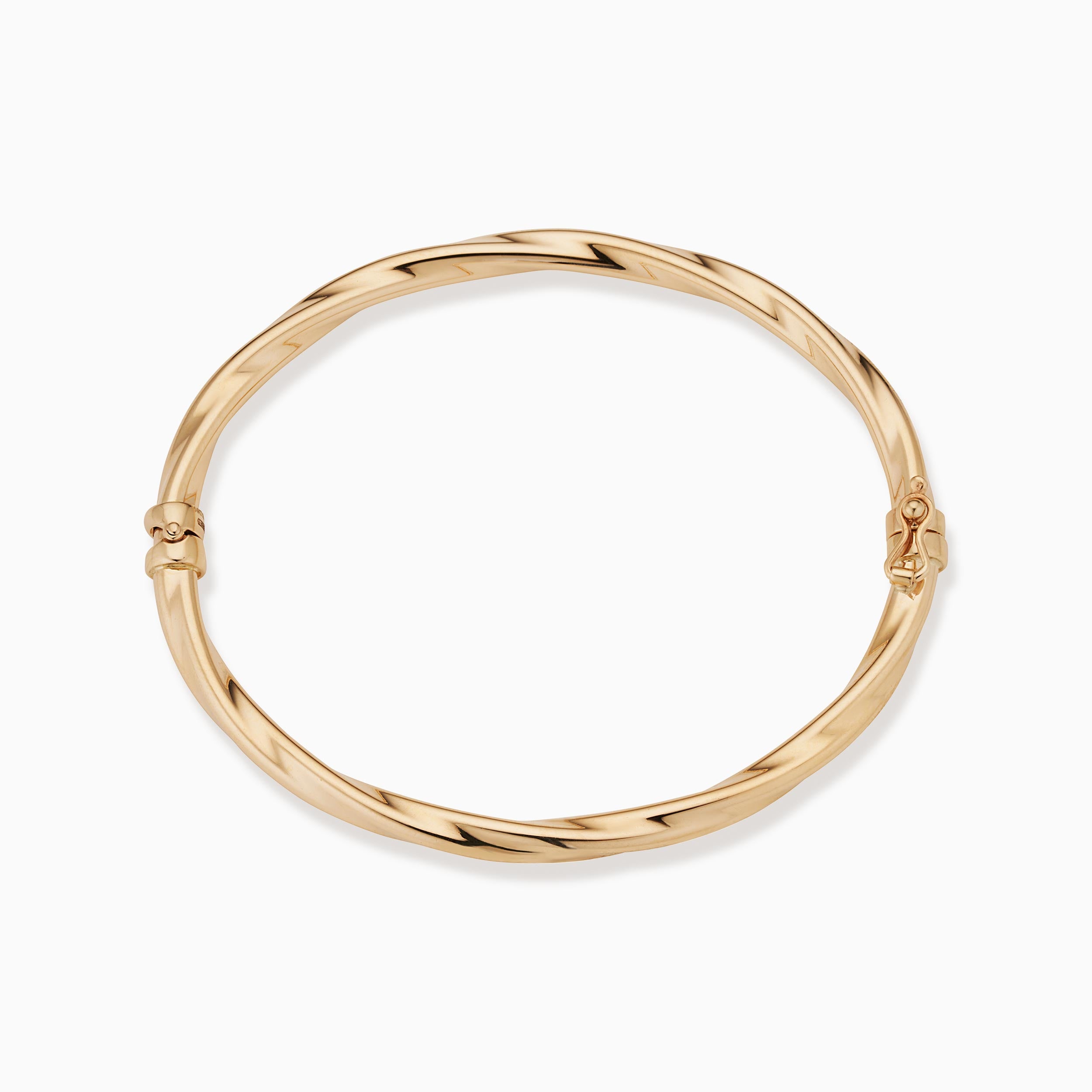 10K Gold Goddess Twist Bangle