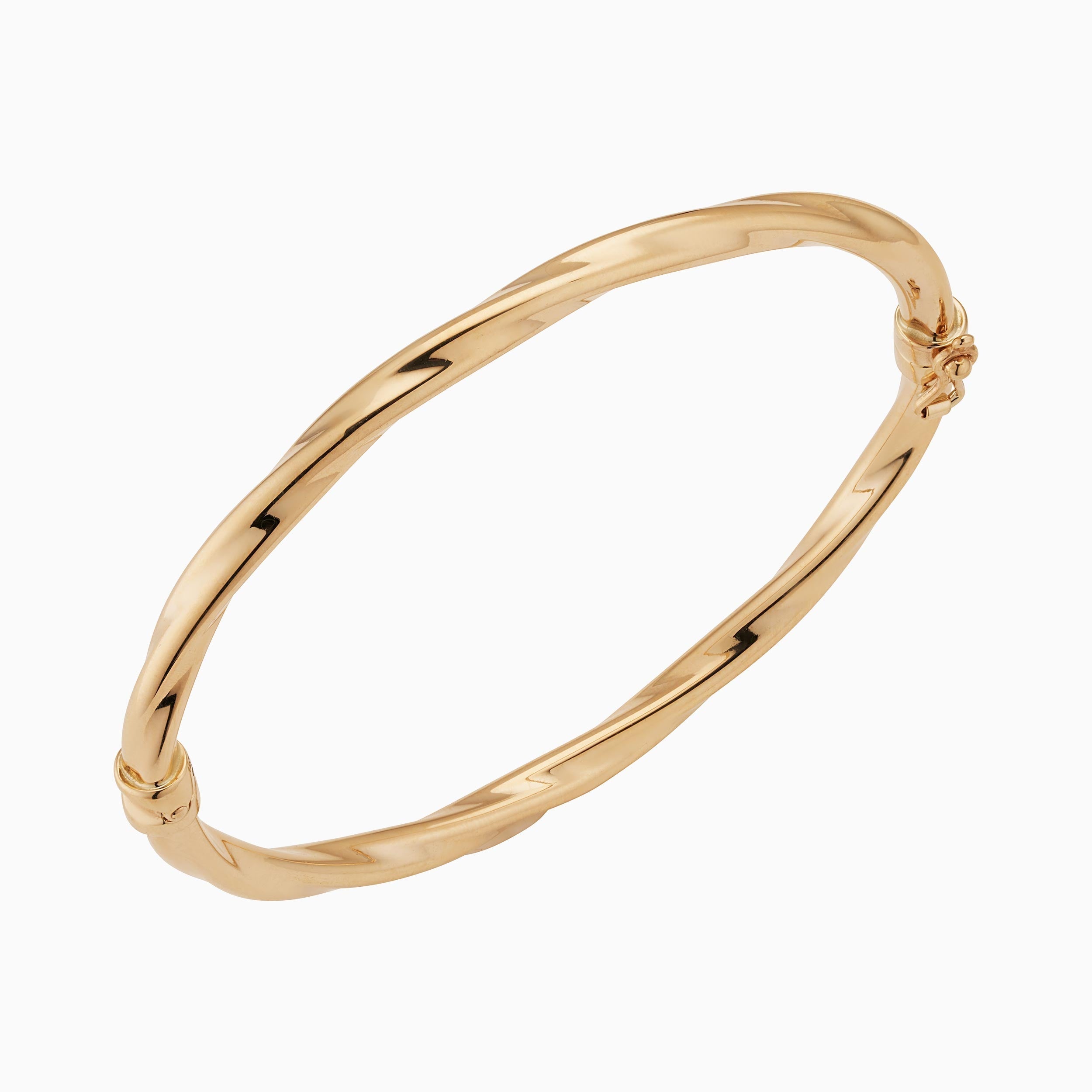 10K Gold Goddess Twist Bangle